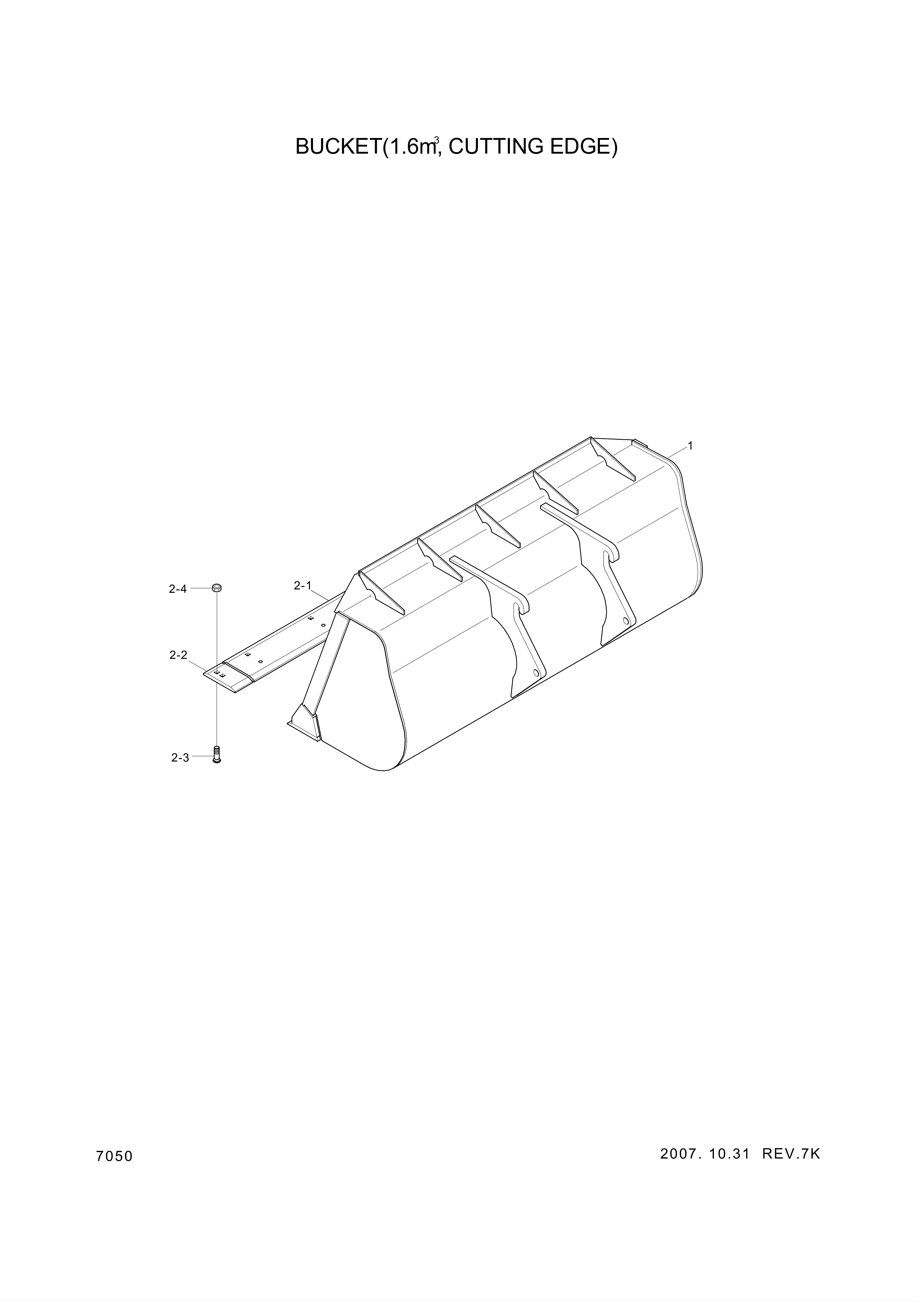 drawing for Hyundai Construction Equipment 61L7-20040 - CUTTINGEDGE-SD