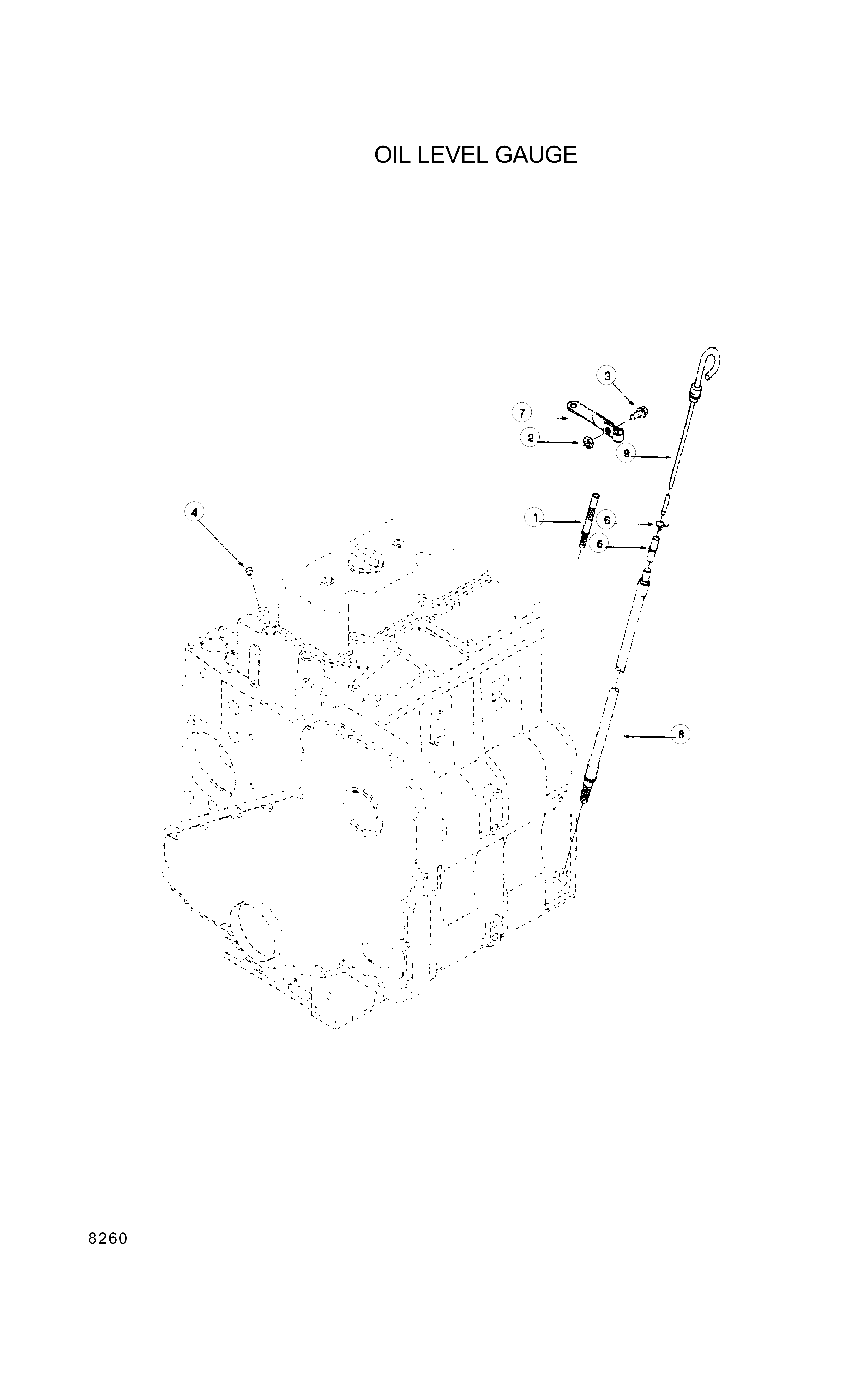 drawing for Hyundai Construction Equipment 3919545 - DIPSTICK (figure 3)