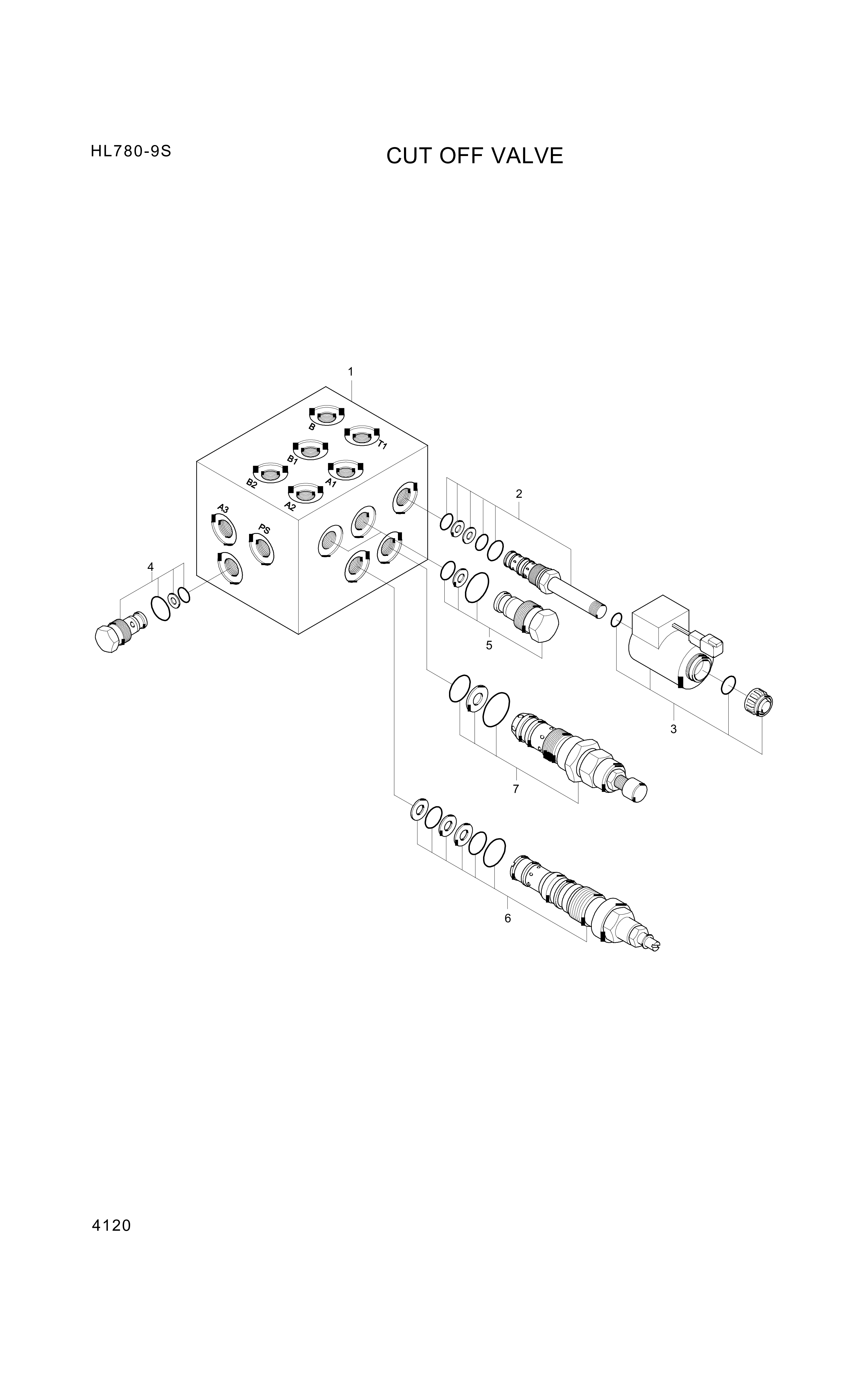 drawing for Hyundai Construction Equipment XKAL-00075 - VALVE-CHECK (figure 3)