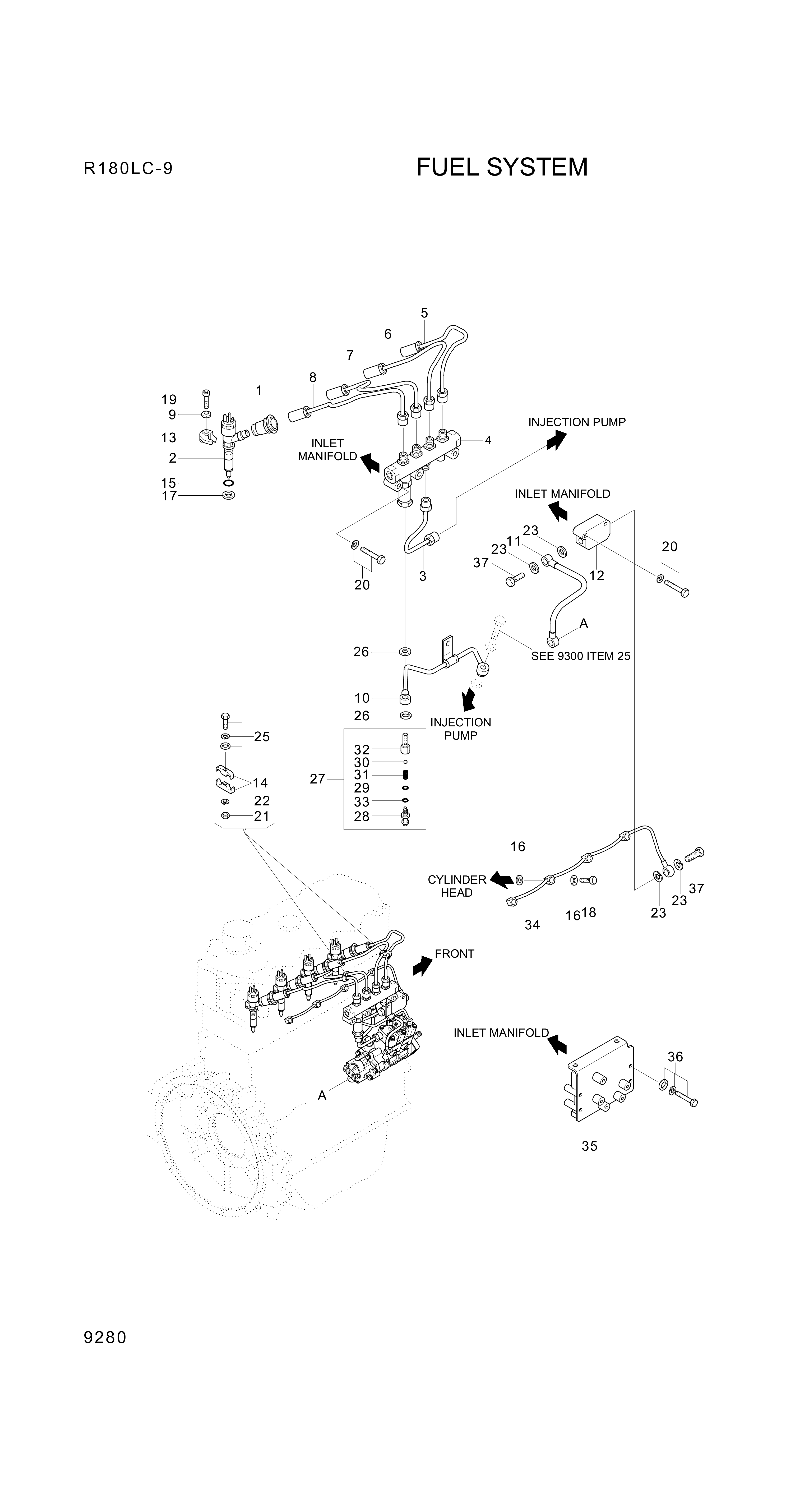 drawing for Hyundai Construction Equipment XJAF-01868 - BOLT-W/WASHER (figure 5)