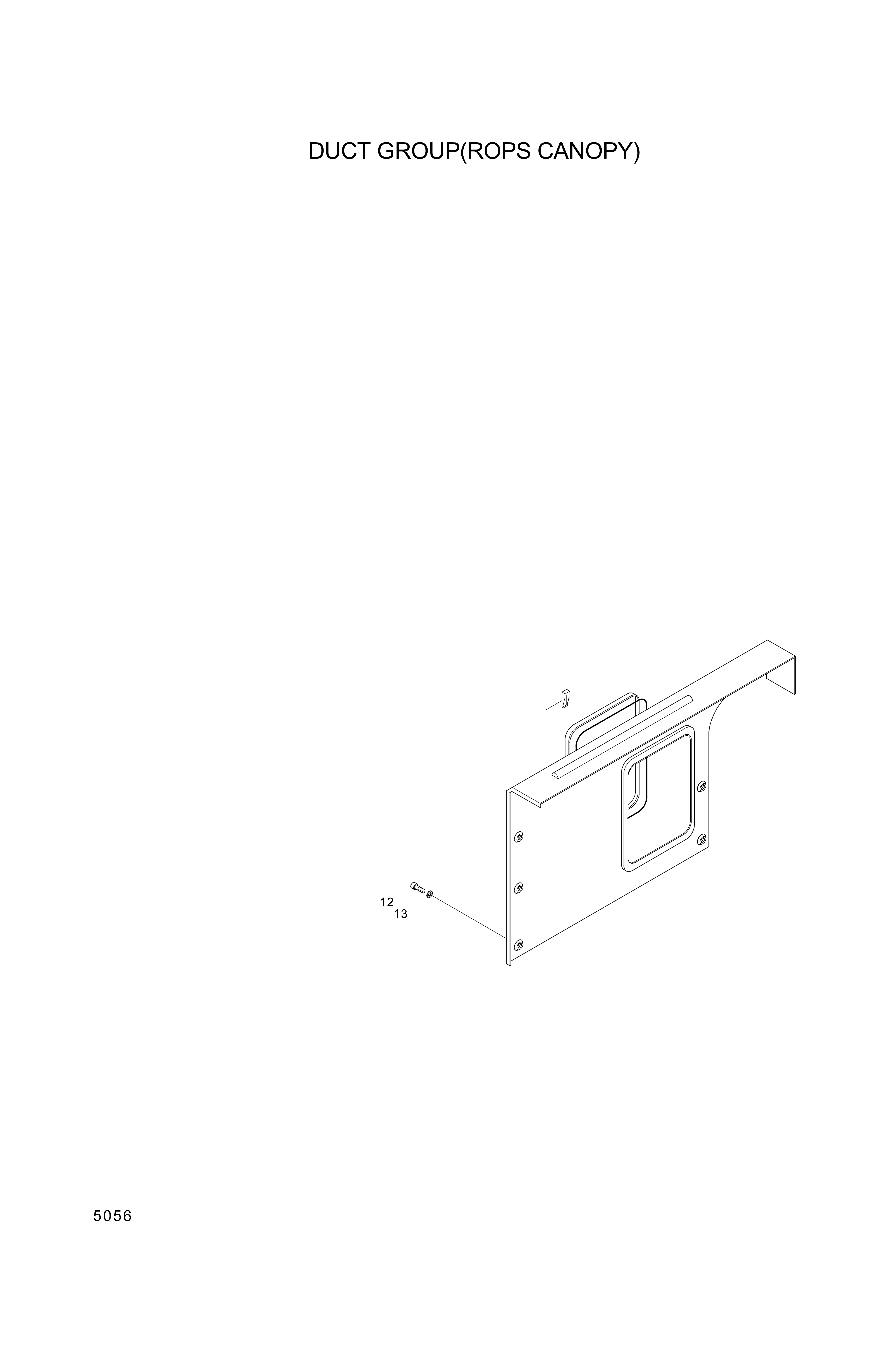 drawing for Hyundai Construction Equipment 71L7-20150 - COVER ASSY-REAR (figure 2)
