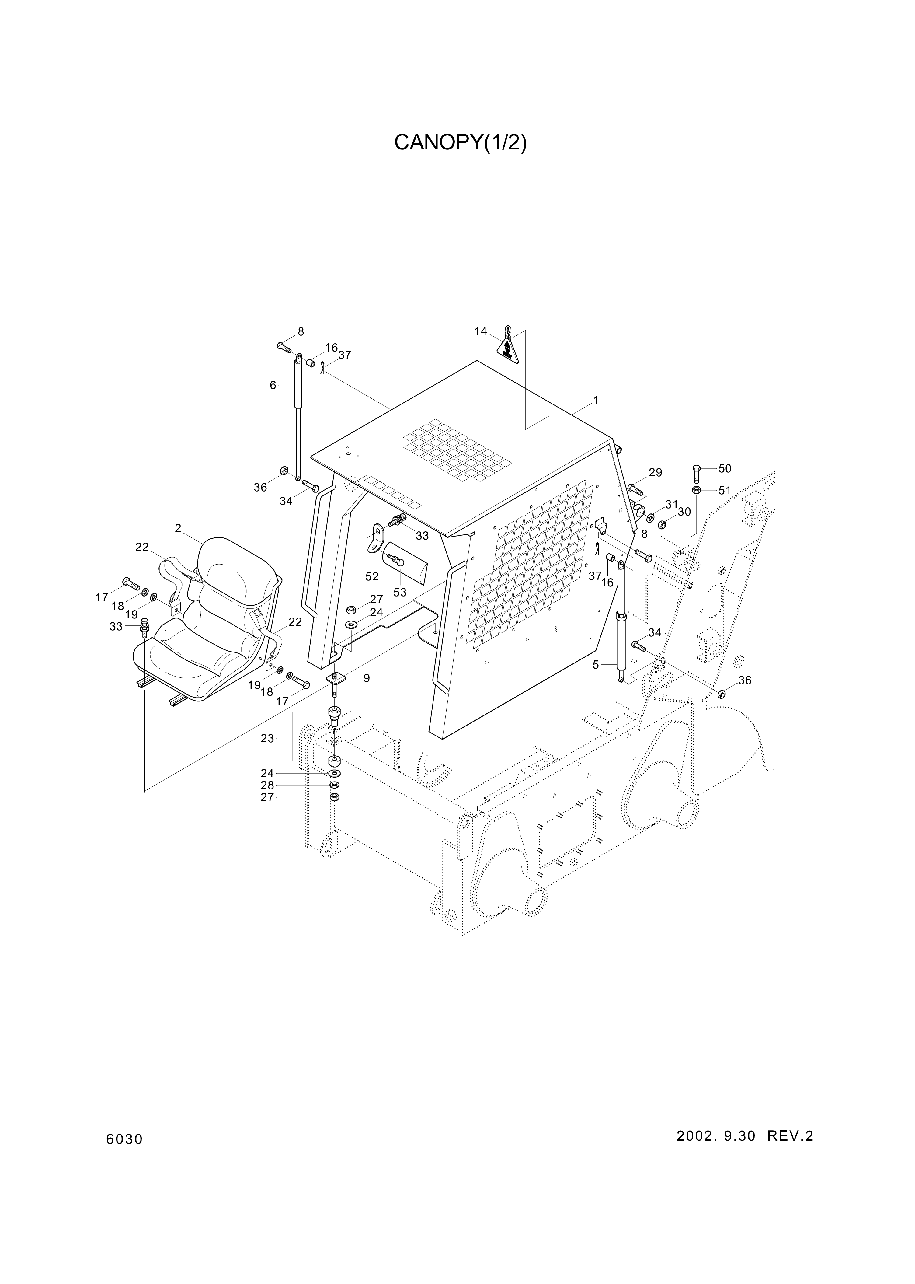 drawing for Hyundai Construction Equipment S275-180002 - NUT-SELF (figure 2)