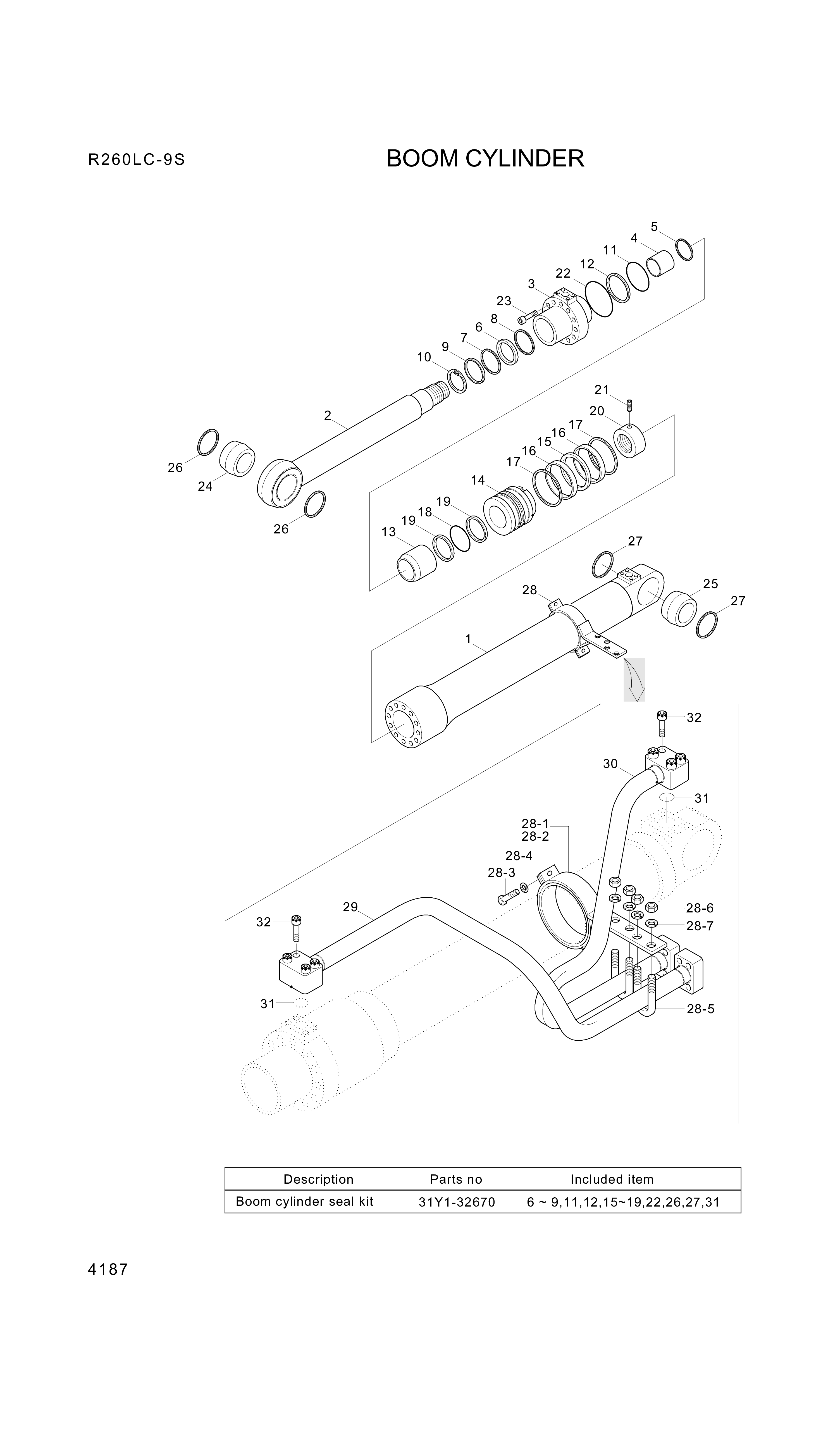 drawing for Hyundai Construction Equipment 31YC-32330 - CLAMP-BAND (figure 2)