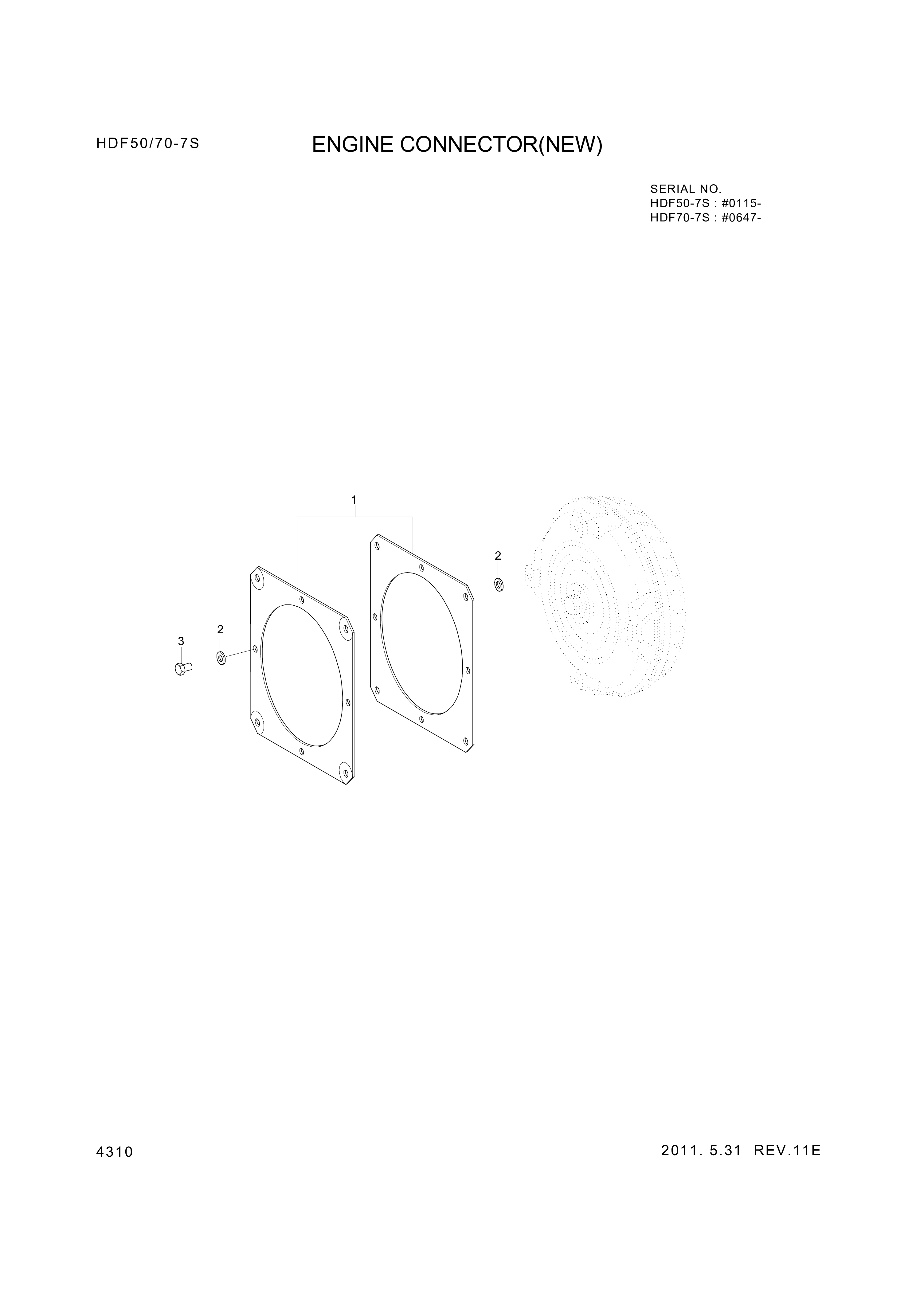 drawing for Hyundai Construction Equipment ZGAQ-02994 - WASHER