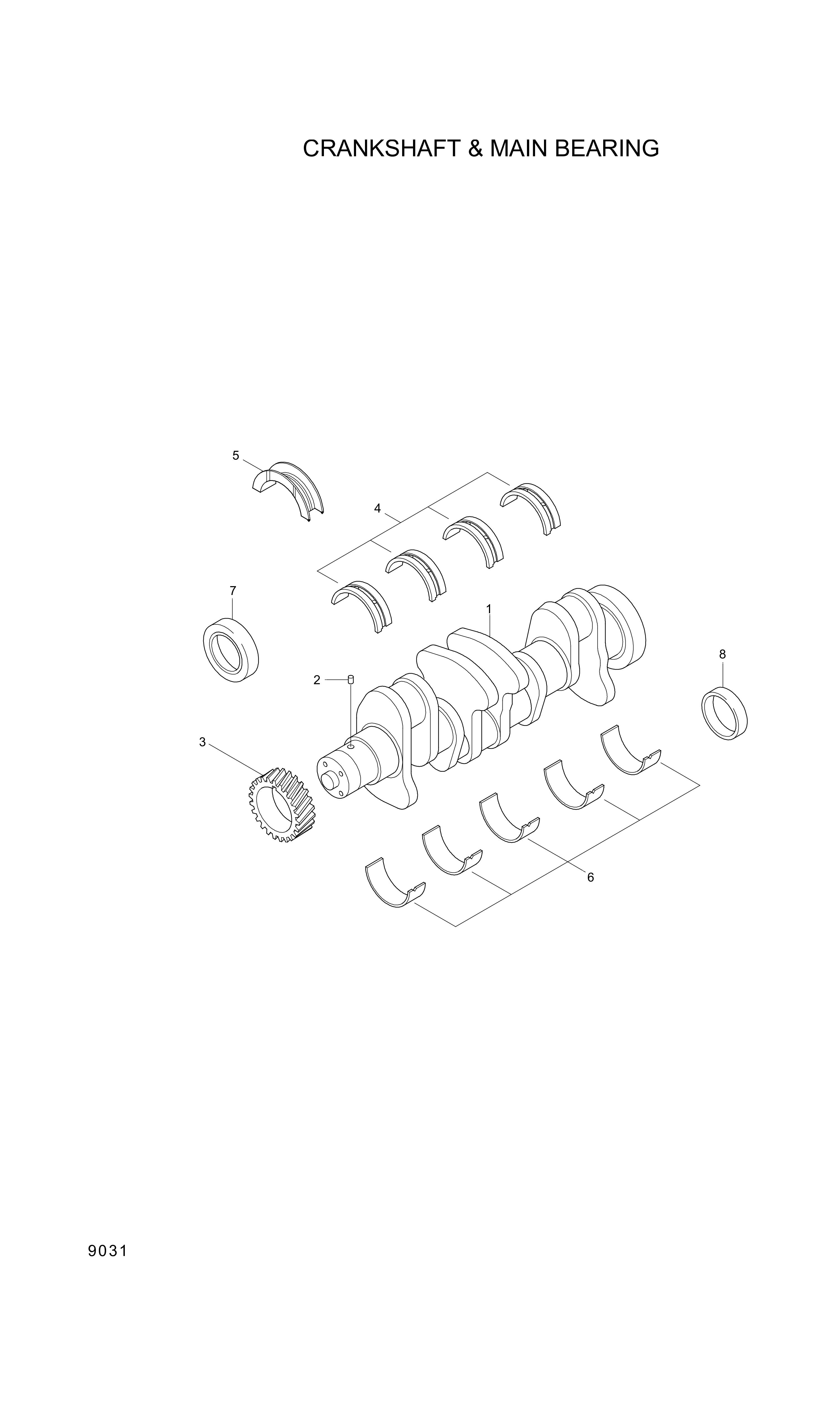 drawing for Hyundai Construction Equipment YUBP-06280 - BEARING-THRUST (figure 5)