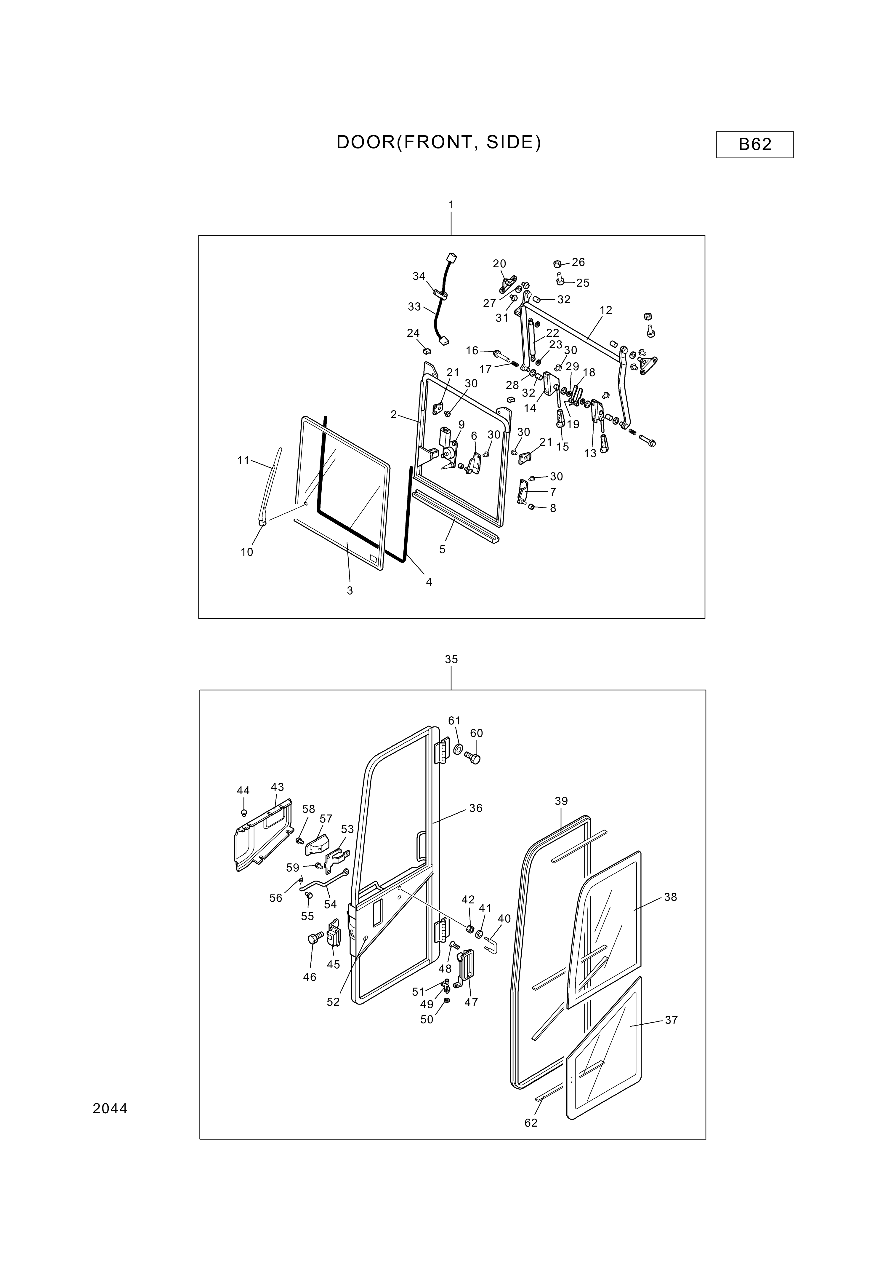 drawing for Hyundai Construction Equipment 999521224 - WASHER (figure 1)