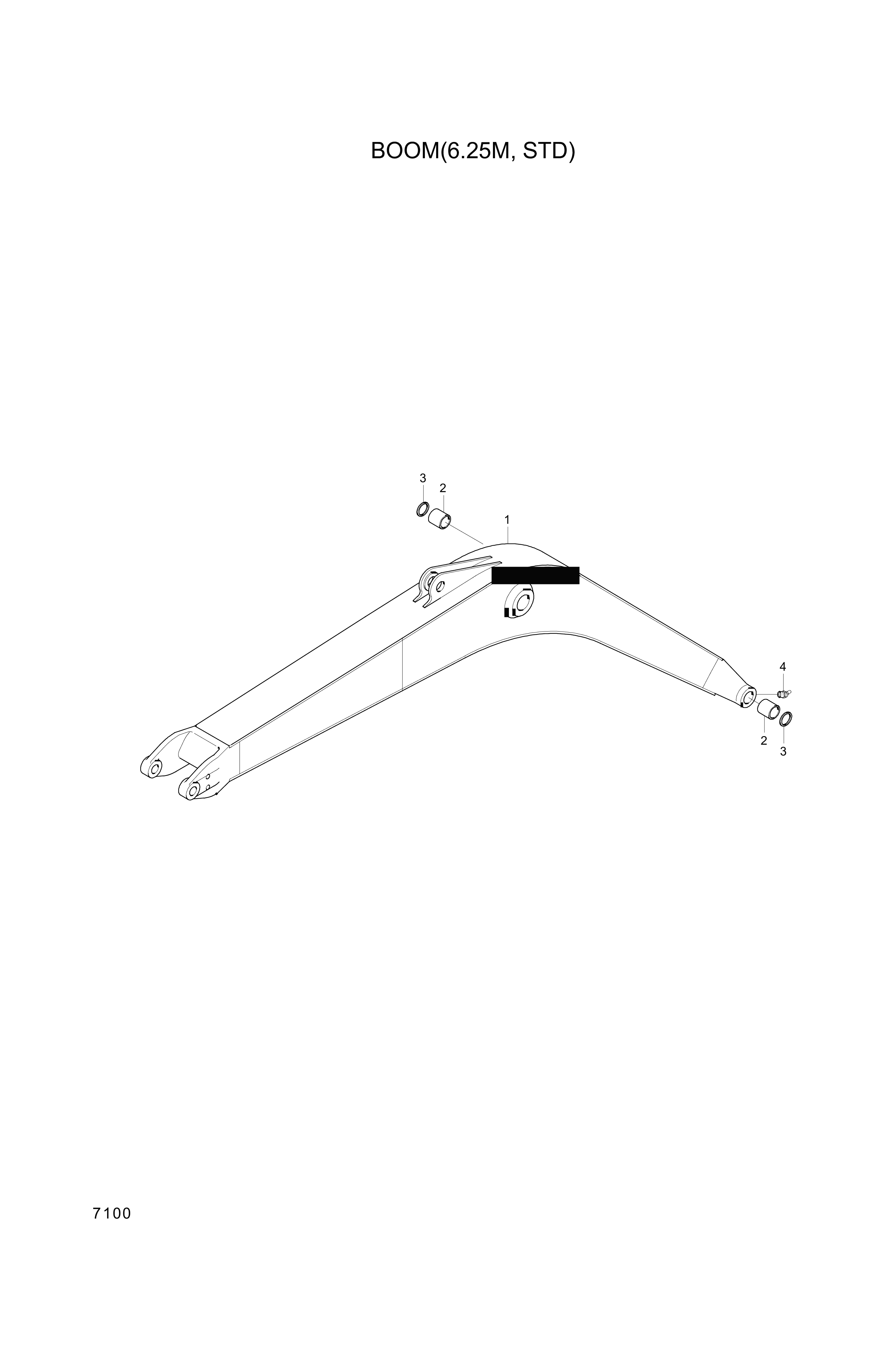 drawing for Hyundai Construction Equipment 61EN-12150 - BUSHING-BRONZE