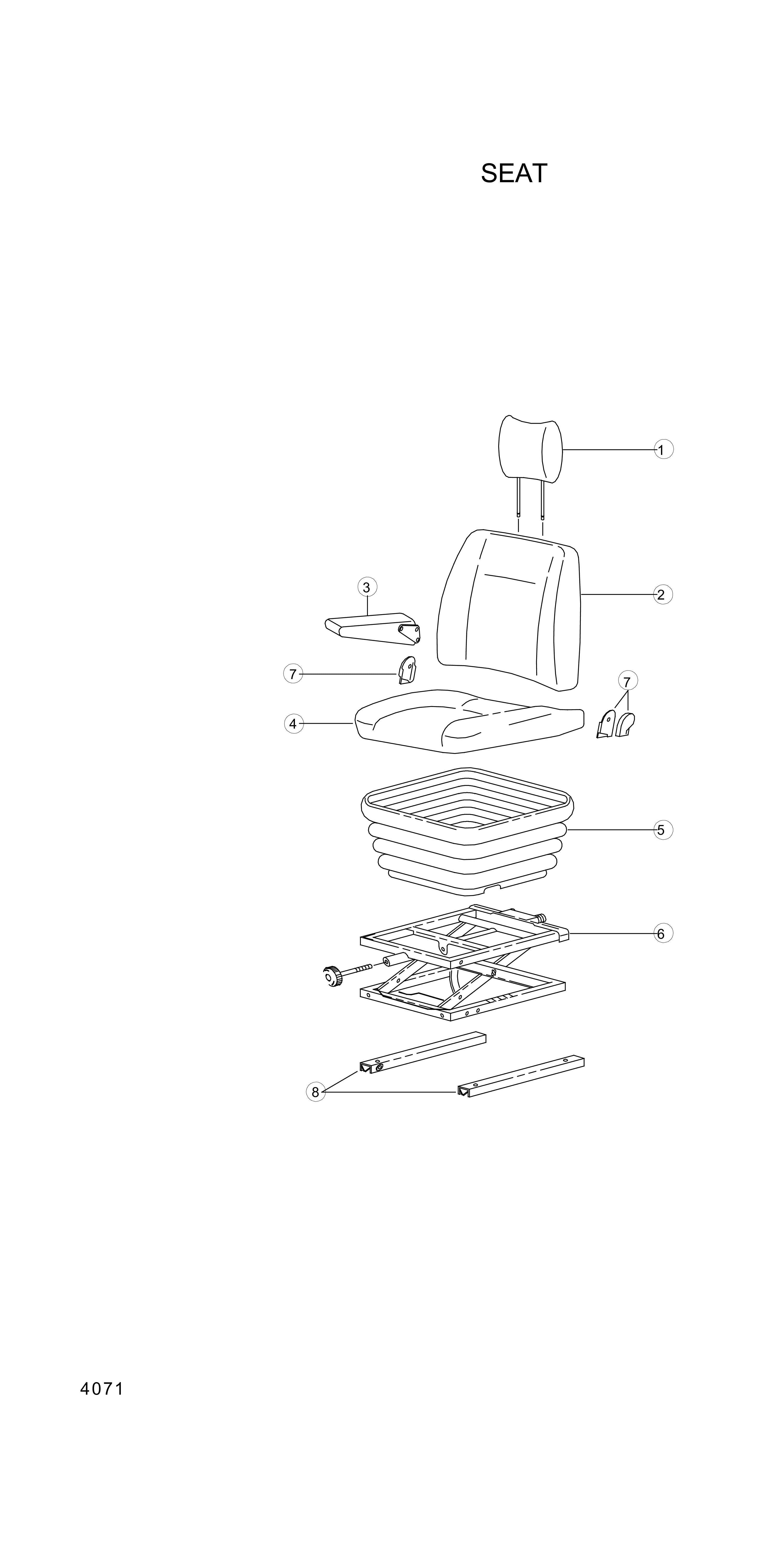 drawing for Hyundai Construction Equipment A3000-D000 - SLIDER ASSY (figure 1)