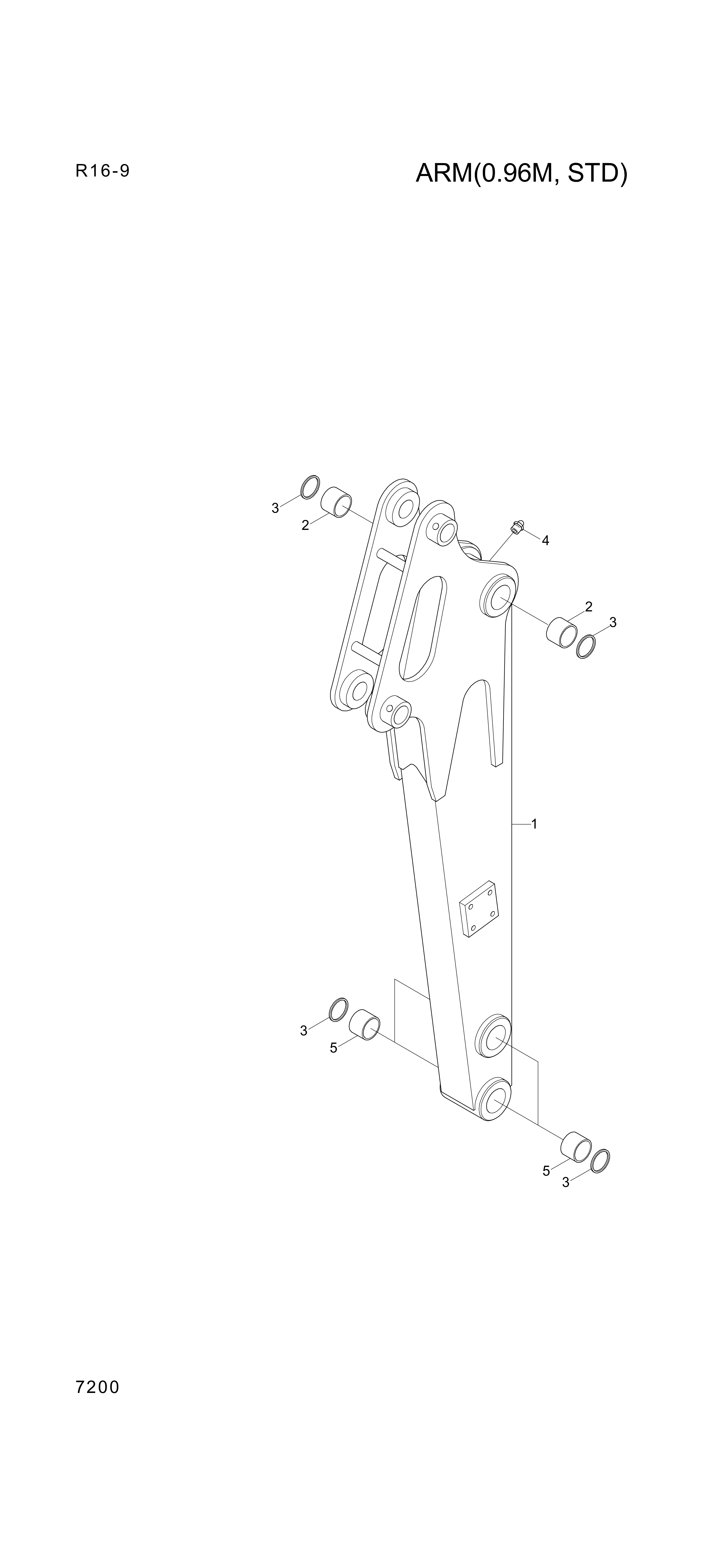 drawing for Hyundai Construction Equipment 61M9-90300 - BUSHING-PIN
