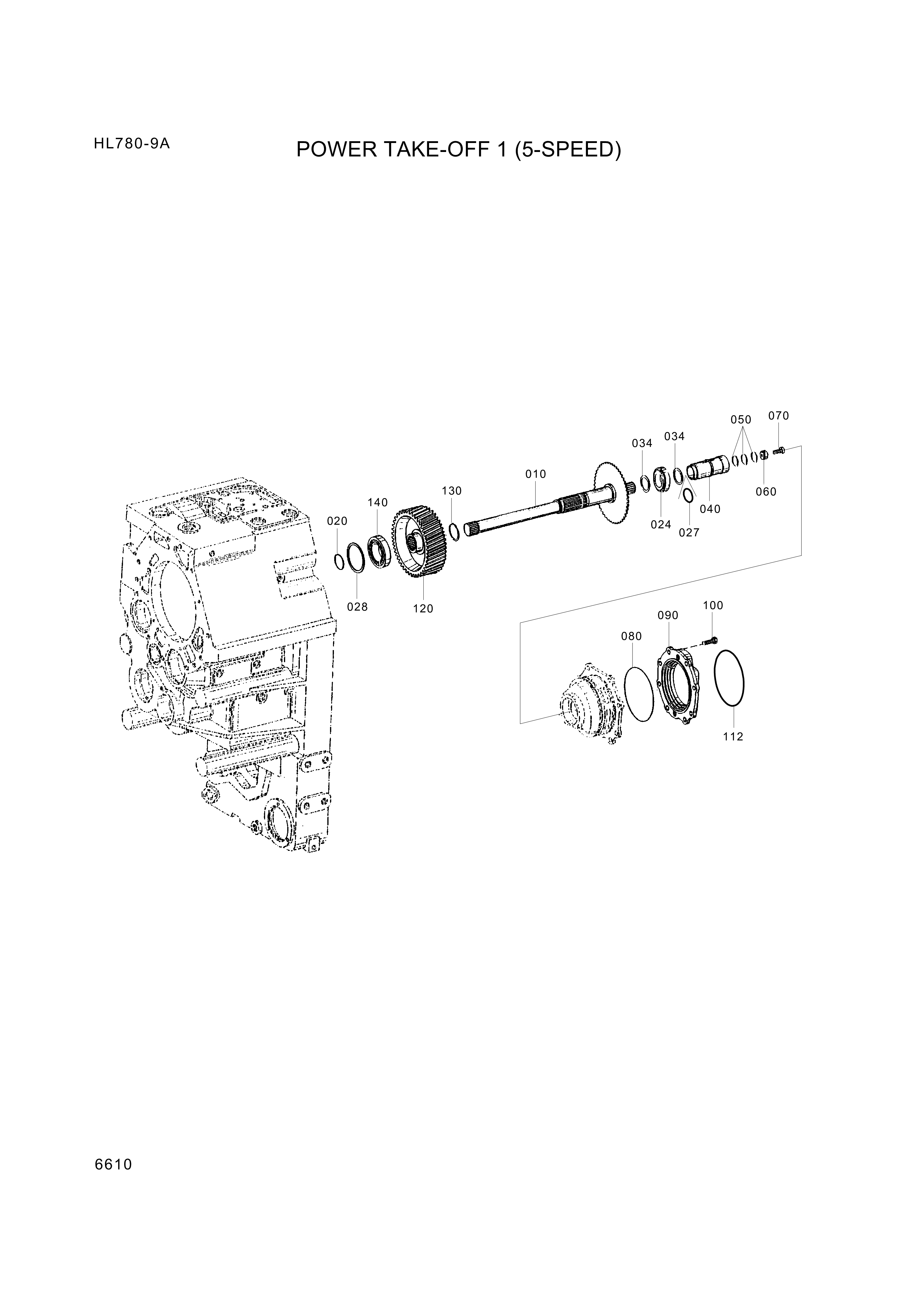 drawing for Hyundai Construction Equipment ZGAQ-04188 - SHAFT-POWER