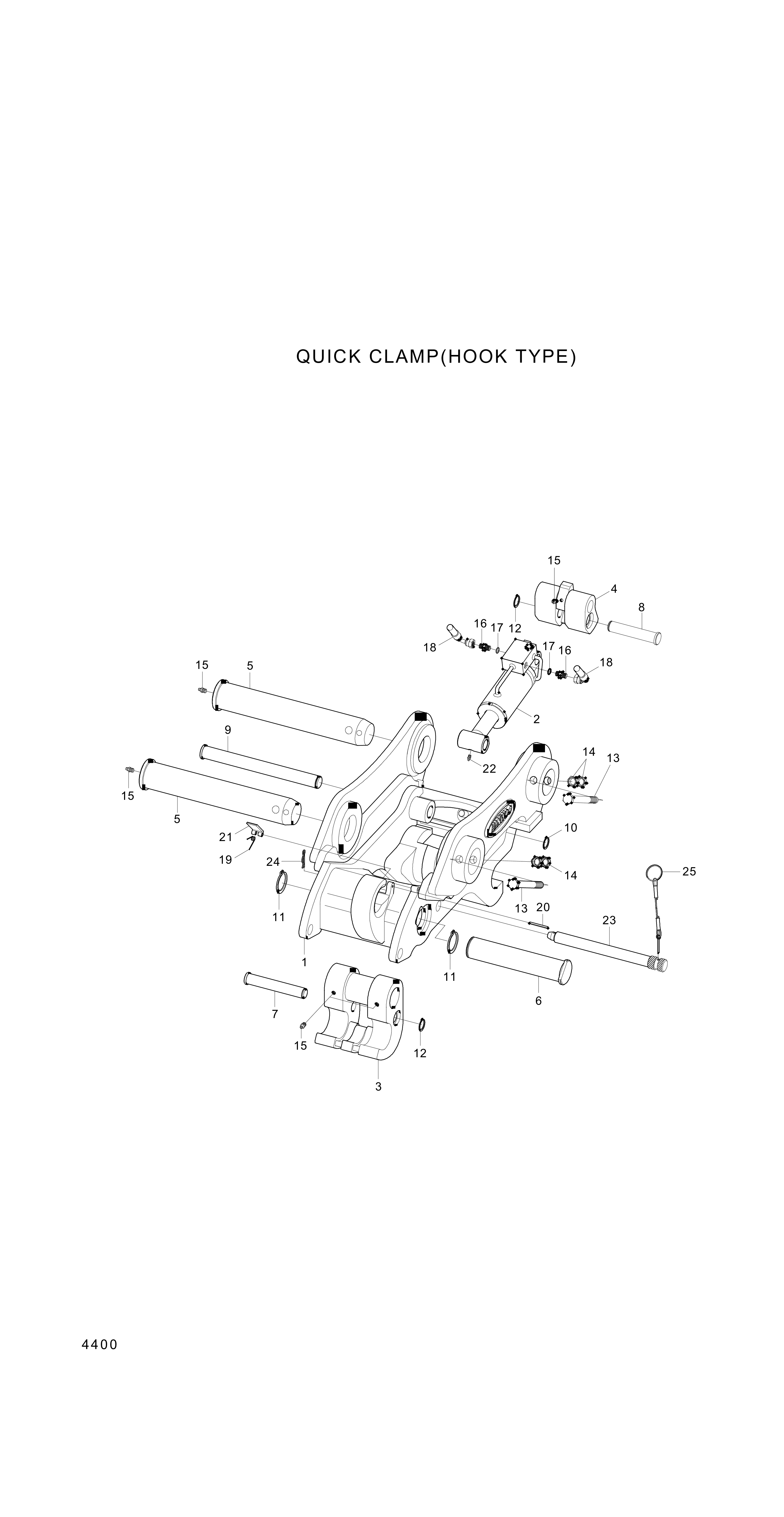 drawing for Hyundai Construction Equipment XKBP-00208 - PIN-JOINT (figure 1)