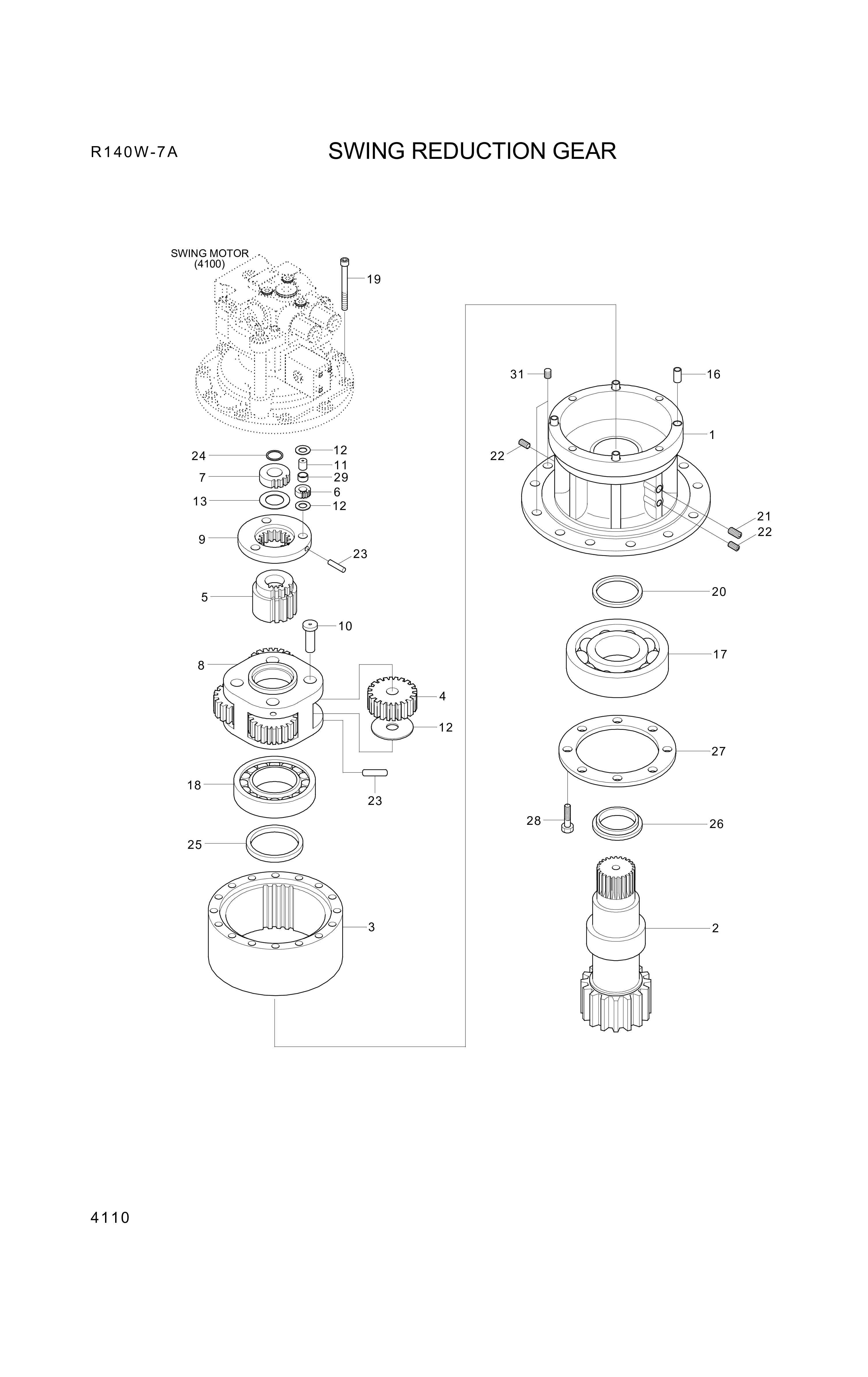 drawing for Hyundai Construction Equipment XKAQ-00102 - GEAR-RING (figure 3)