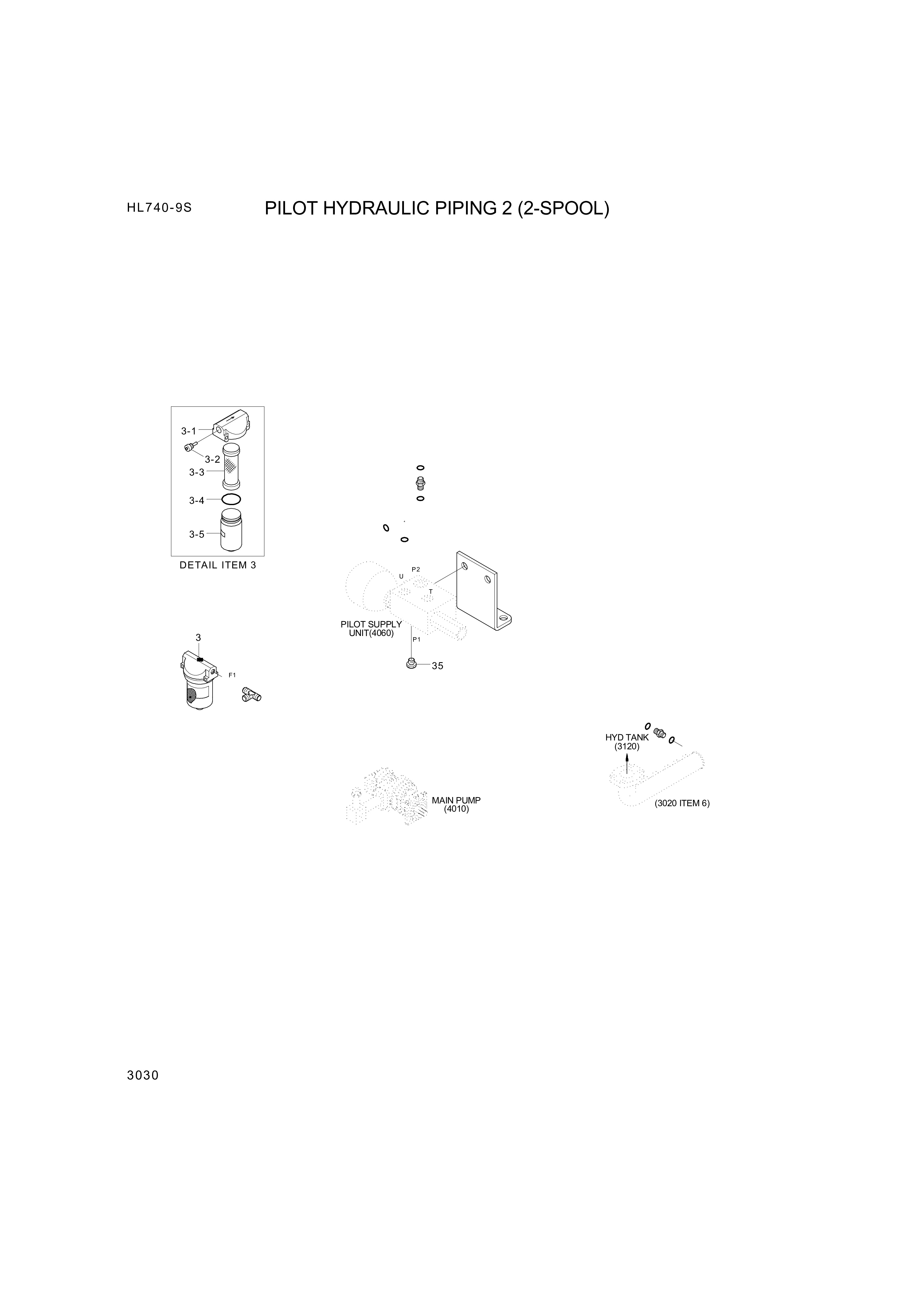 drawing for Hyundai Construction Equipment P930-064015 - HOSE ASSY-ORFS&THD (figure 3)