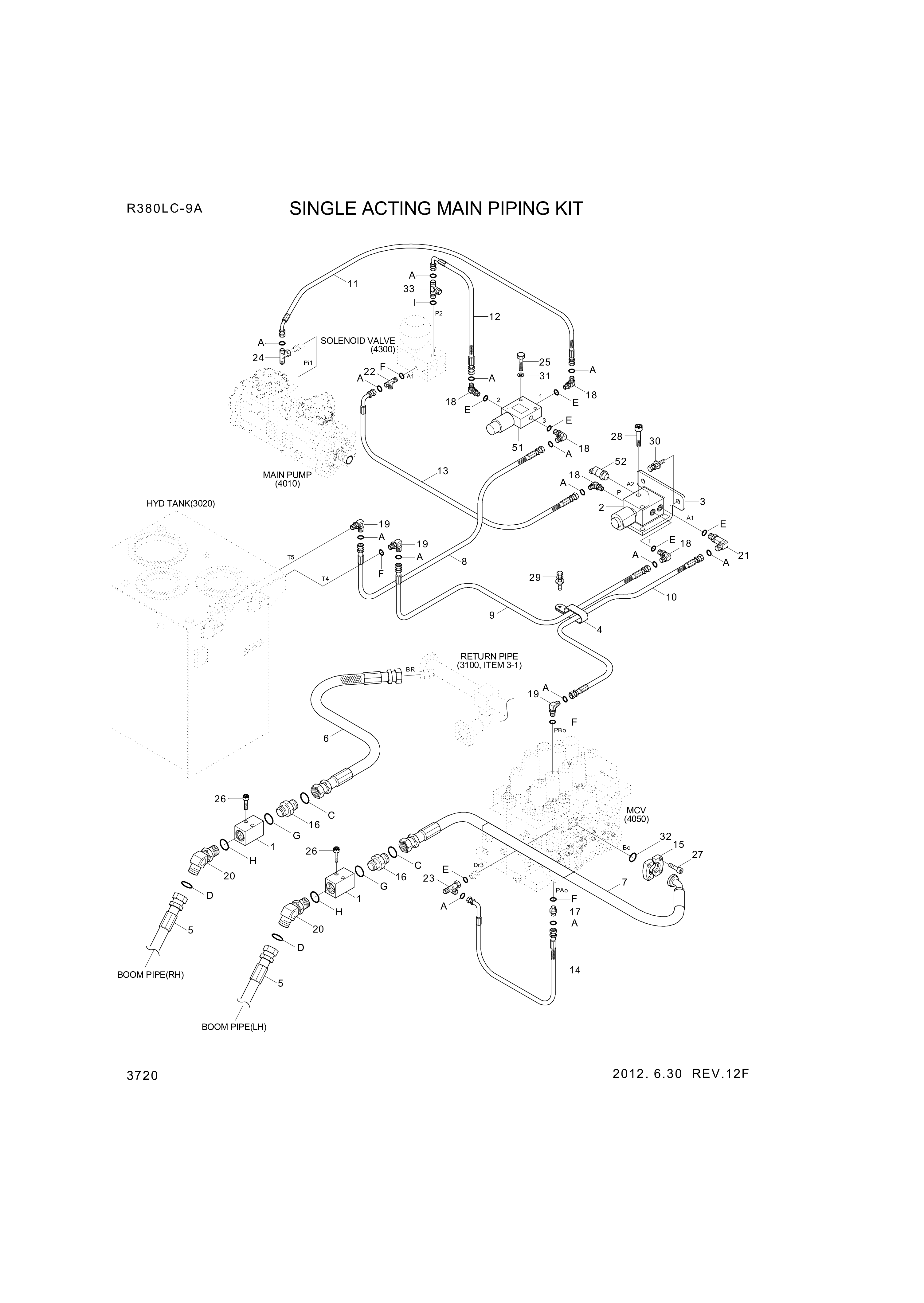 drawing for Hyundai Construction Equipment P953-207424 - HOSE ASSY-ORFS&FLG (figure 3)