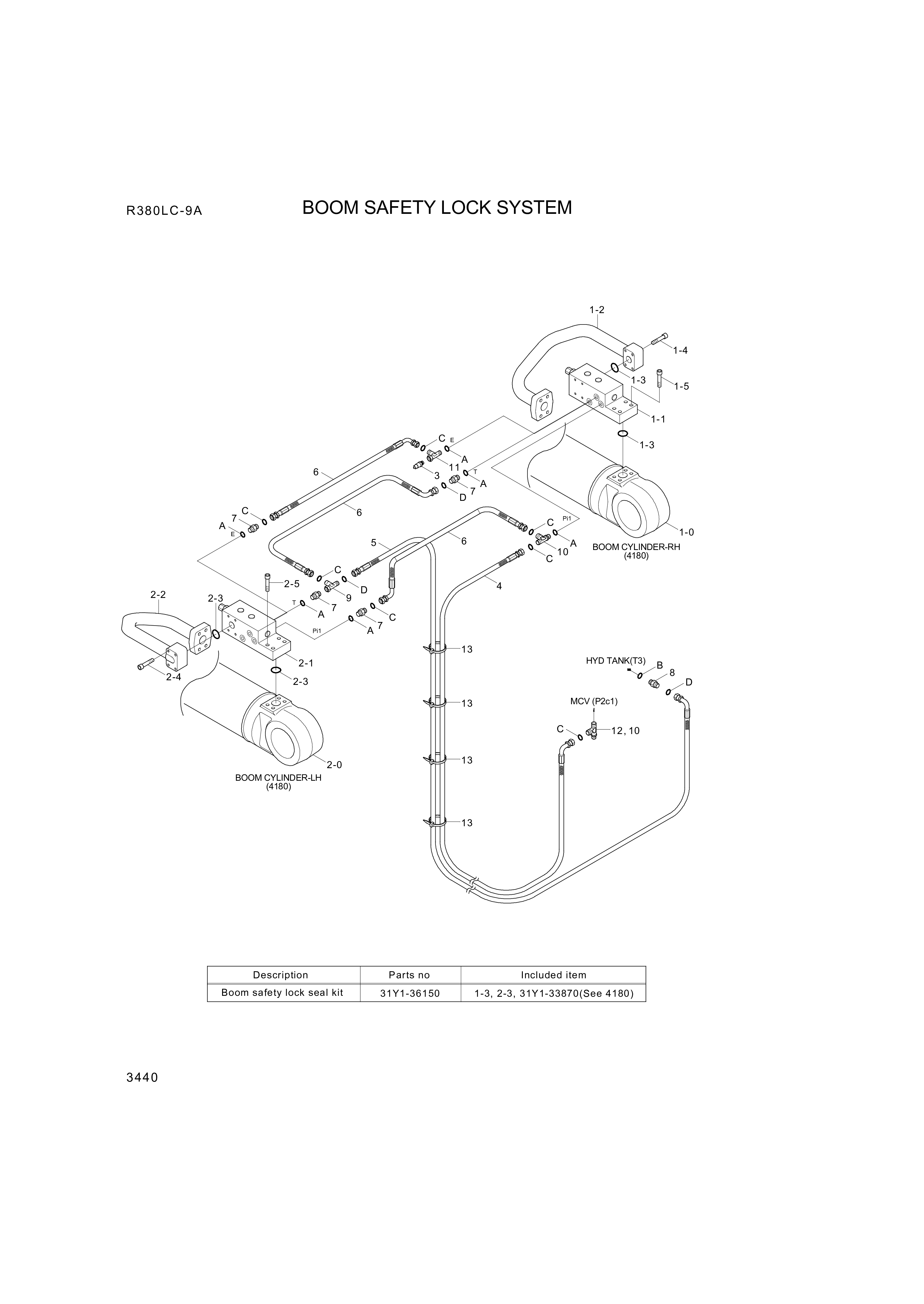 drawing for Hyundai Construction Equipment P930-062061 - HOSE ASSY-ORFS&THD