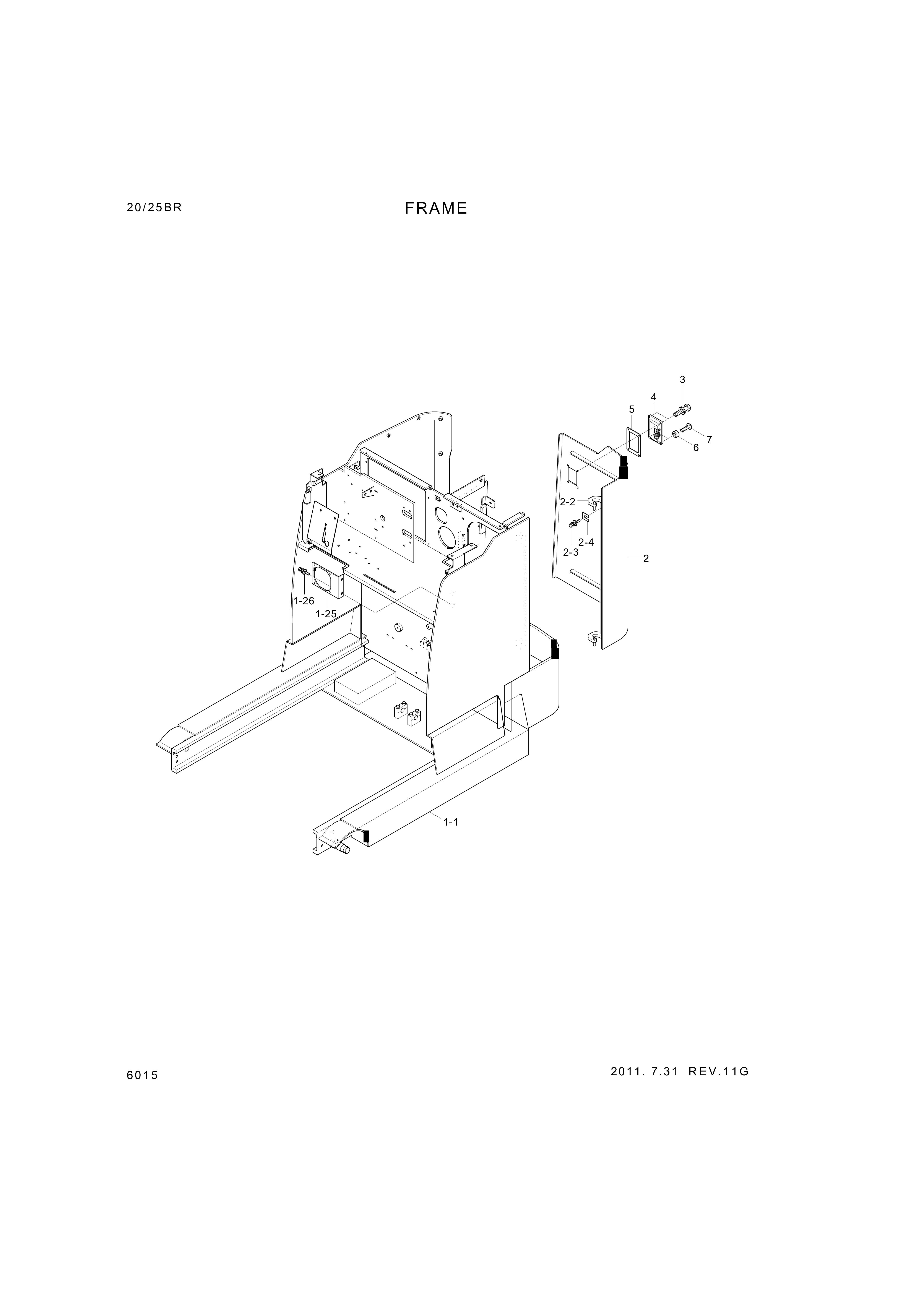 drawing for Hyundai Construction Equipment S351-304040 - Plate-Tapped,1 Hole (figure 1)