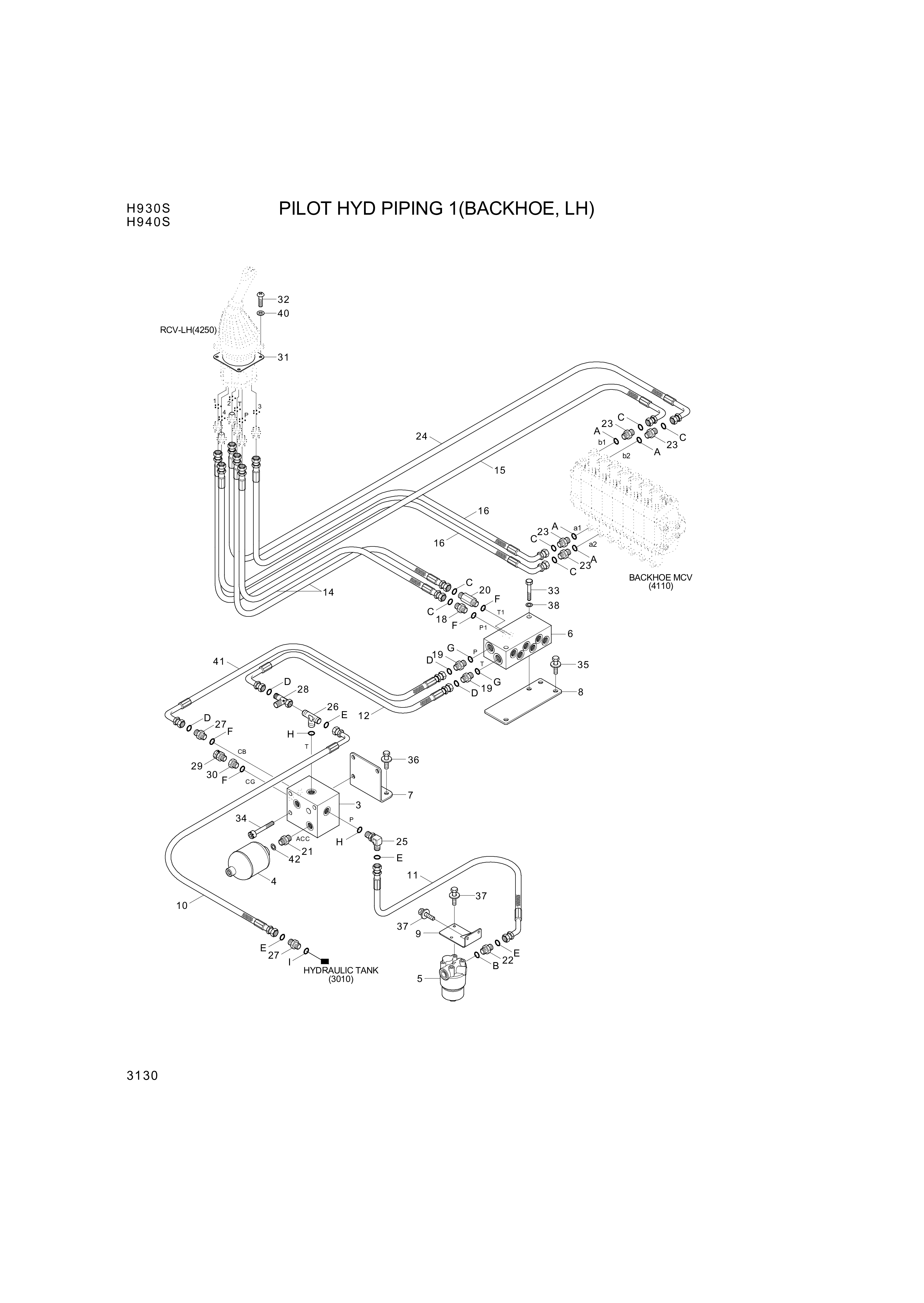 drawing for Hyundai Construction Equipment P930-082039 - HOSE ASSY-ORFS&THD (figure 2)
