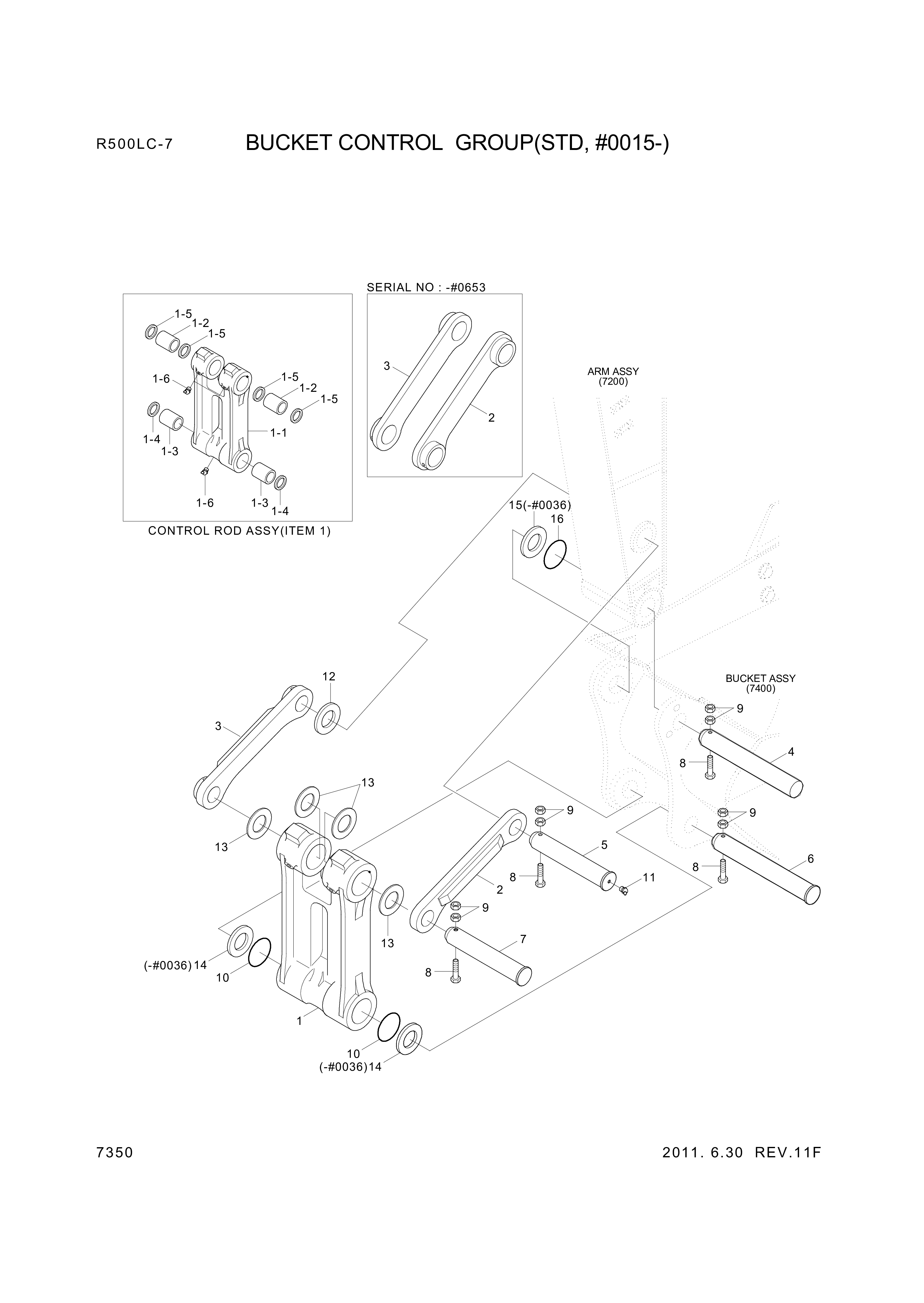 drawing for Hyundai Construction Equipment 61EN-13400 - BUSHING-PIN