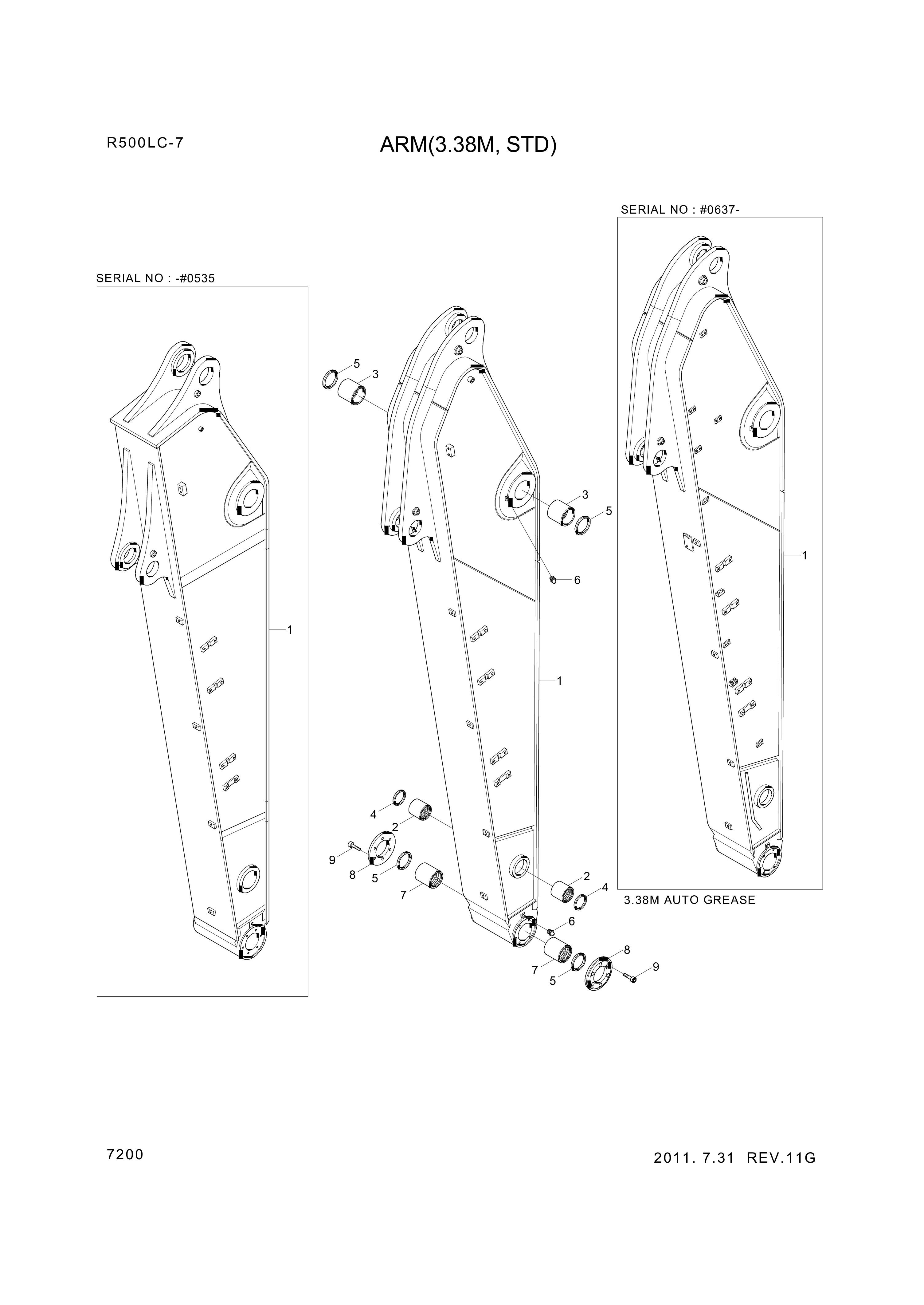 drawing for Hyundai Construction Equipment 61EN-17140 - BUSHING-PIN