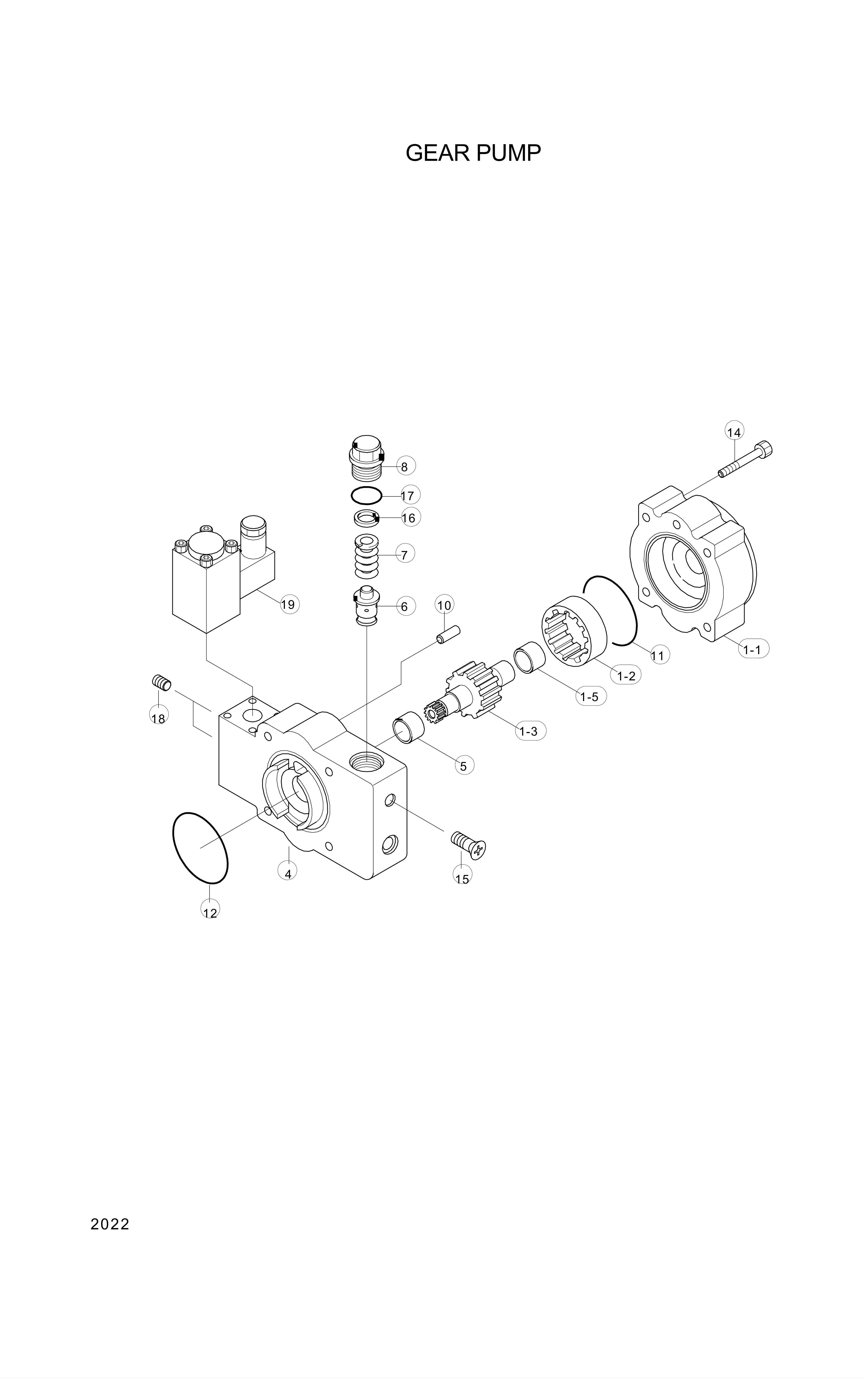 drawing for Hyundai Construction Equipment 438520 - COVER ASSY-PUMP (figure 3)