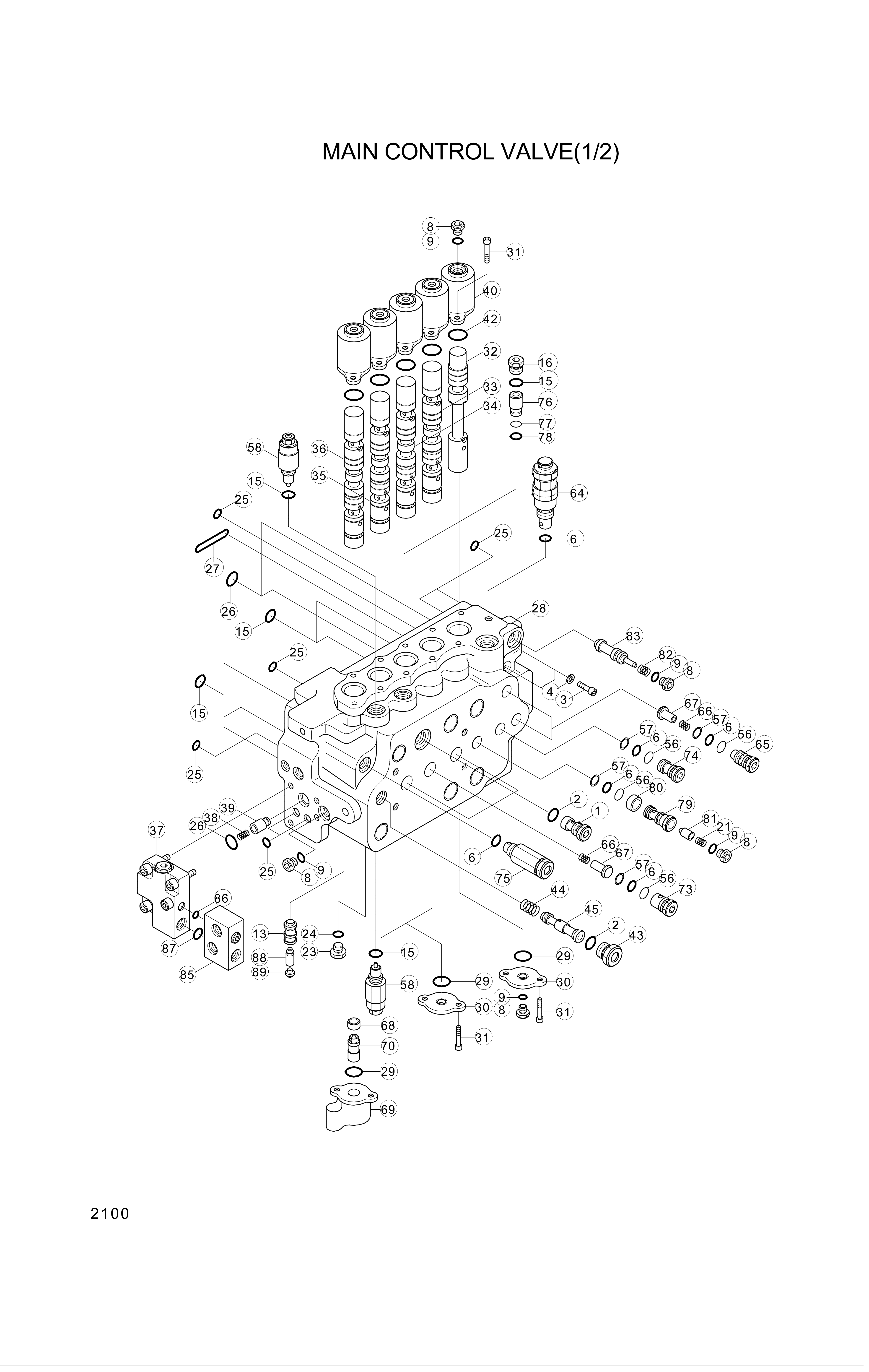 drawing for Hyundai Construction Equipment 3590-536 - SPRING (figure 3)