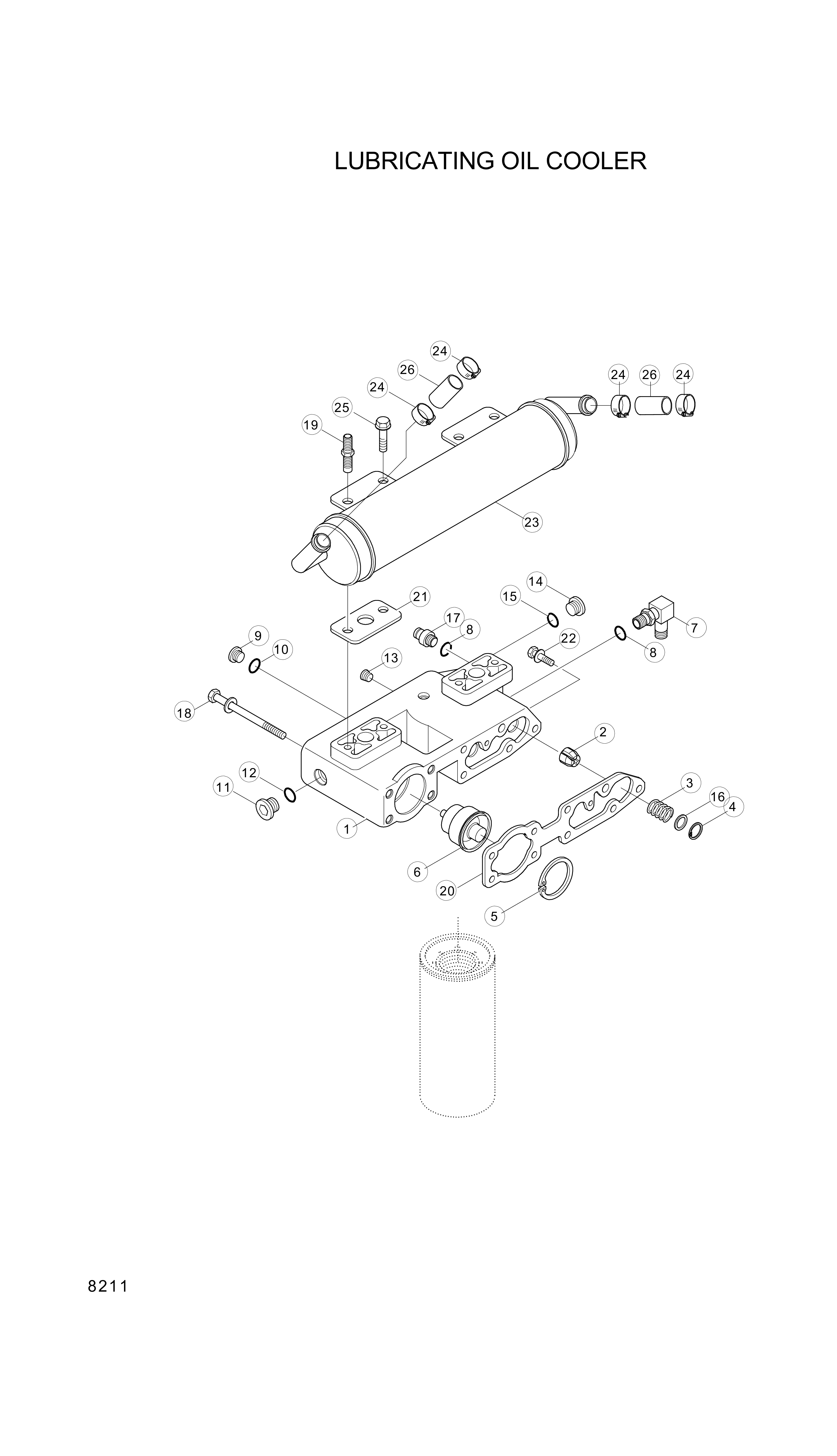 drawing for Hyundai Construction Equipment YUBP-06436 - NIPPLE-LUB (figure 4)