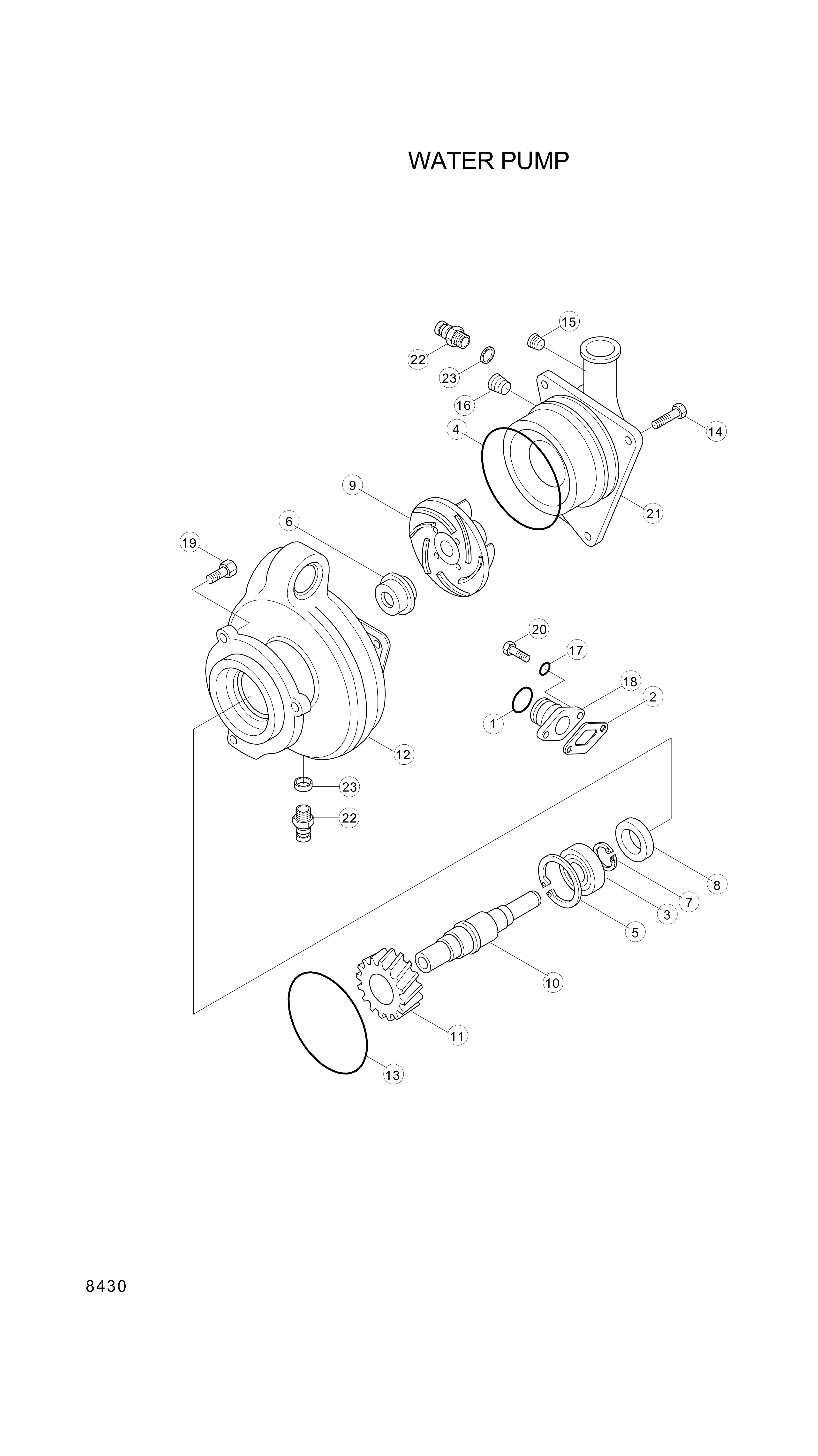 drawing for Hyundai Construction Equipment YUBP-06440 - SHAFT (figure 2)