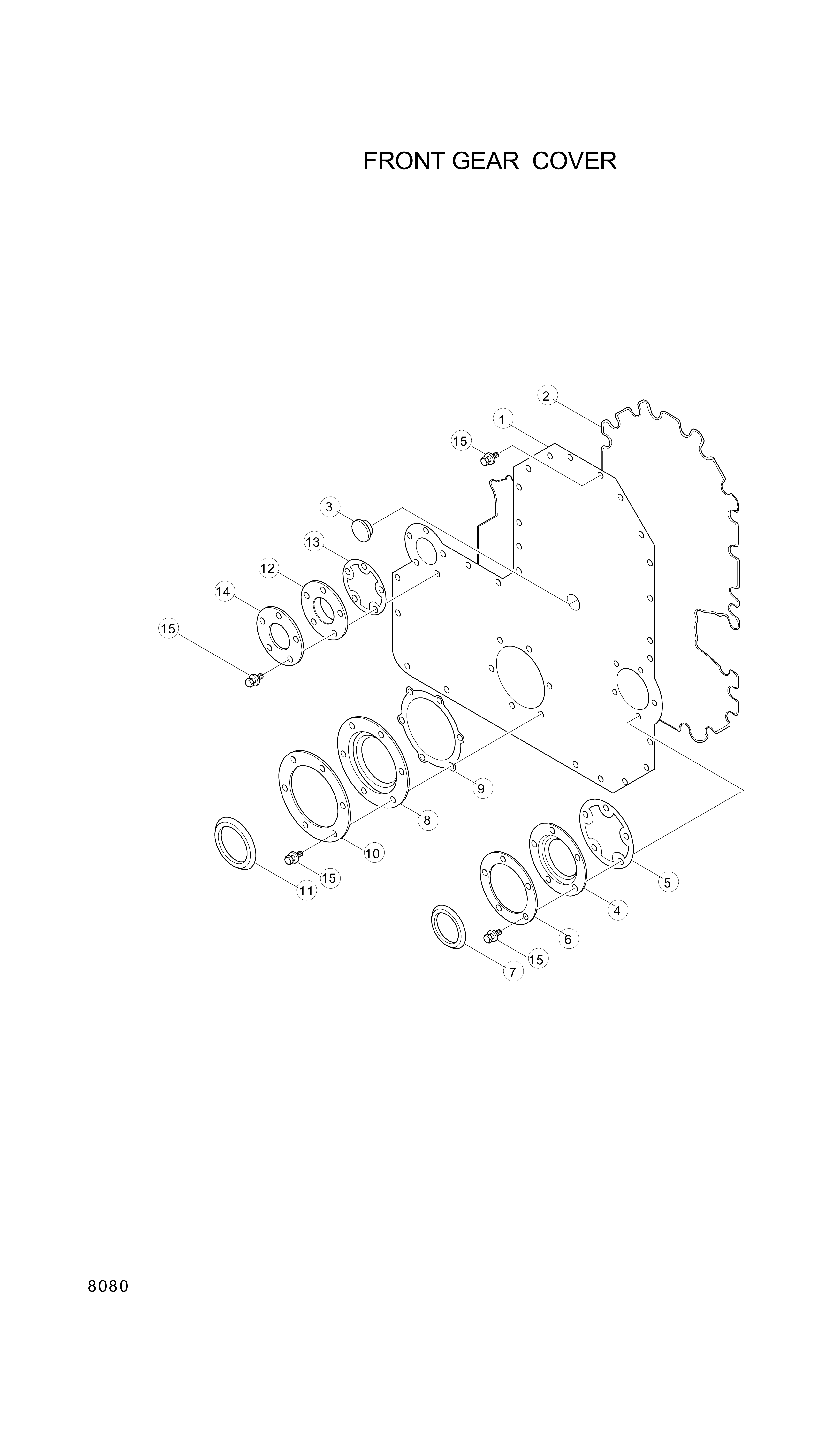 drawing for Hyundai Construction Equipment YUBP-05243 - GASKET (figure 4)