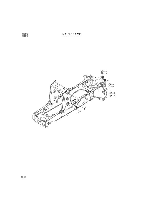drawing for Hyundai Construction Equipment X114-702045 - BUSHING-PIN (figure 5)