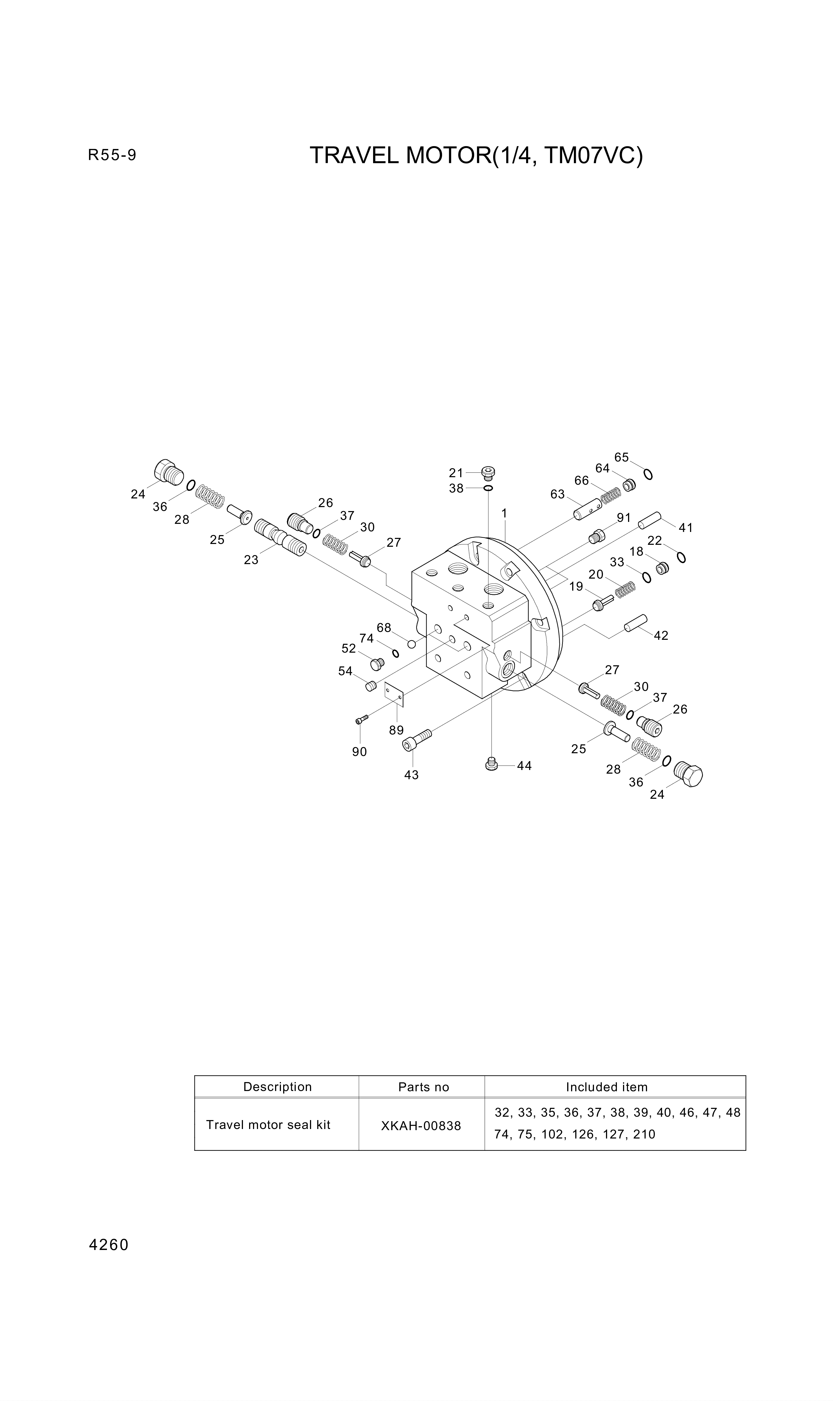 drawing for Hyundai Construction Equipment XKAH-00797 - FLANGE ASSY-REAR (figure 3)