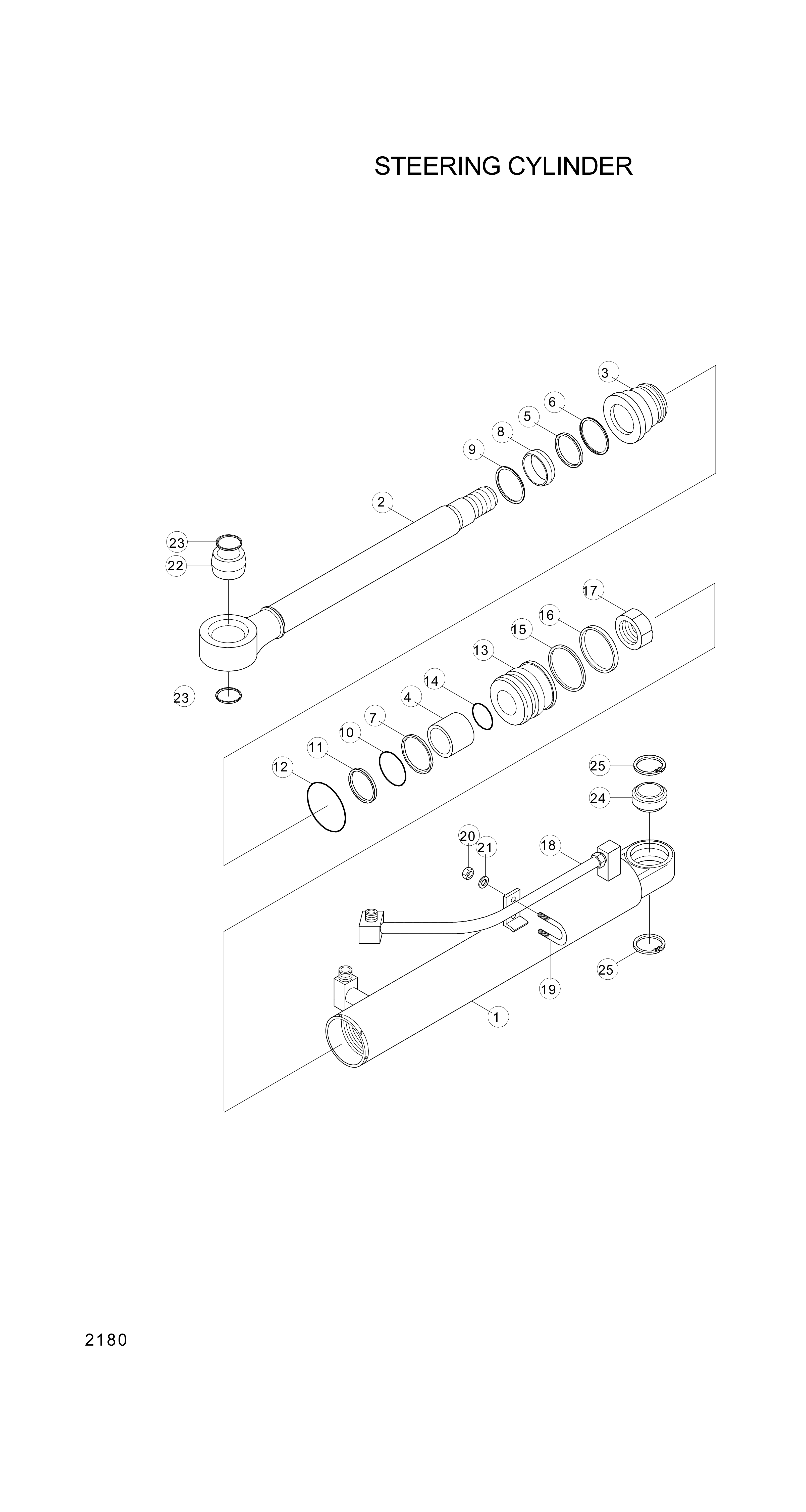 drawing for Hyundai Construction Equipment 31Y2-05950 - GLAND-CYL (figure 1)