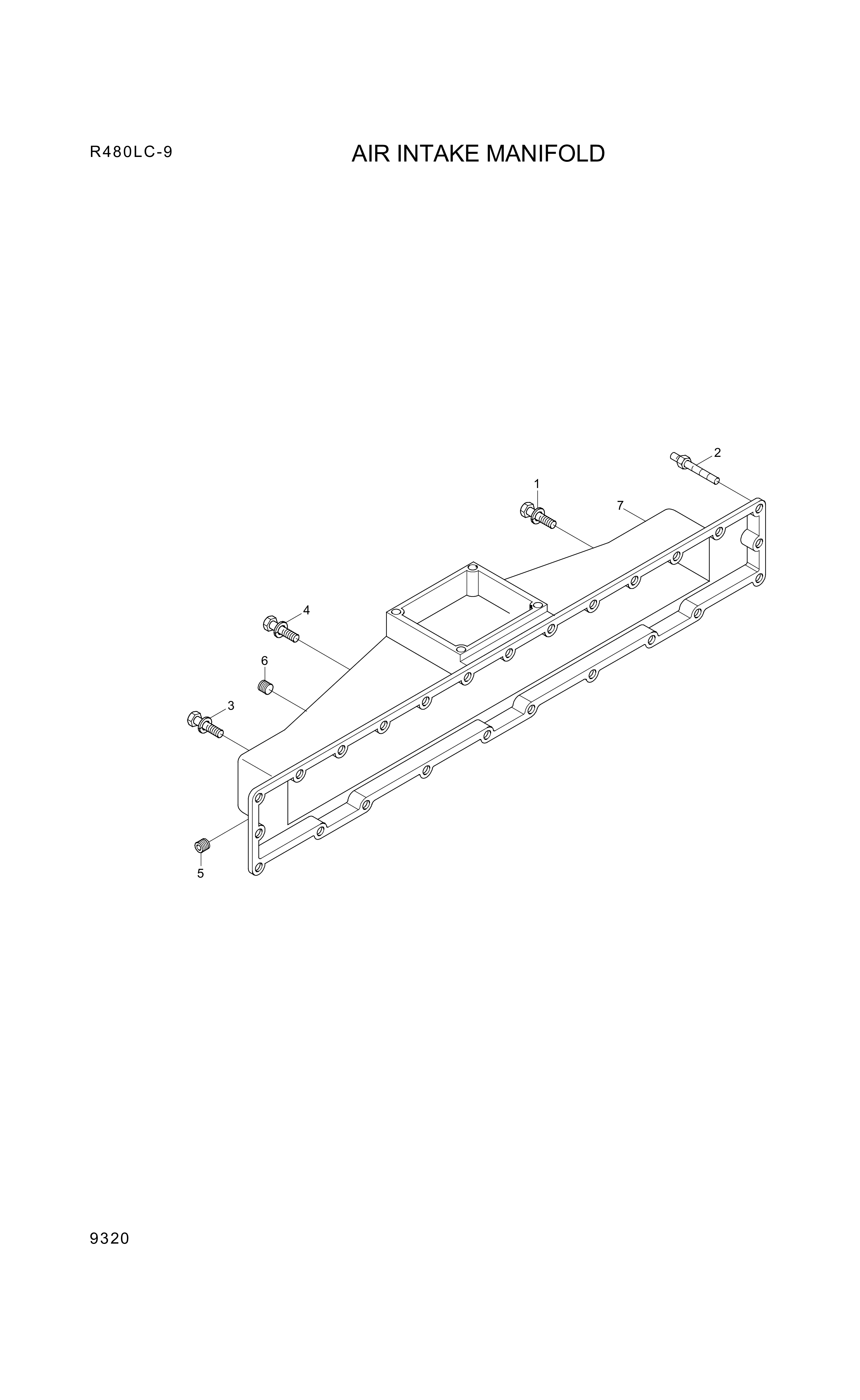 drawing for Hyundai Construction Equipment YUBP-05370 - MANIFOLD-INLET (figure 5)
