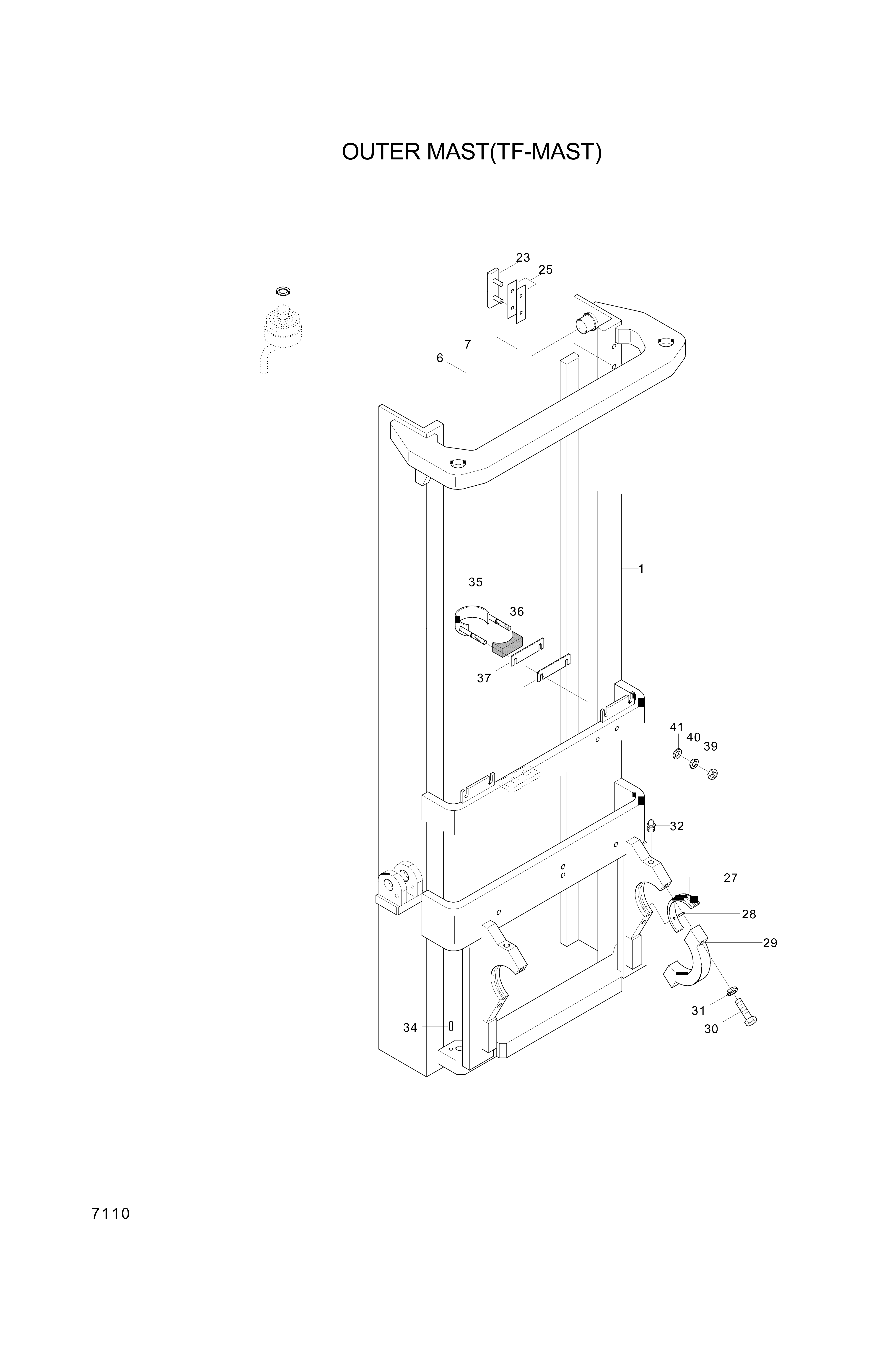 drawing for Hyundai Construction Equipment 000478 - NIPPLE-GREASE (figure 2)