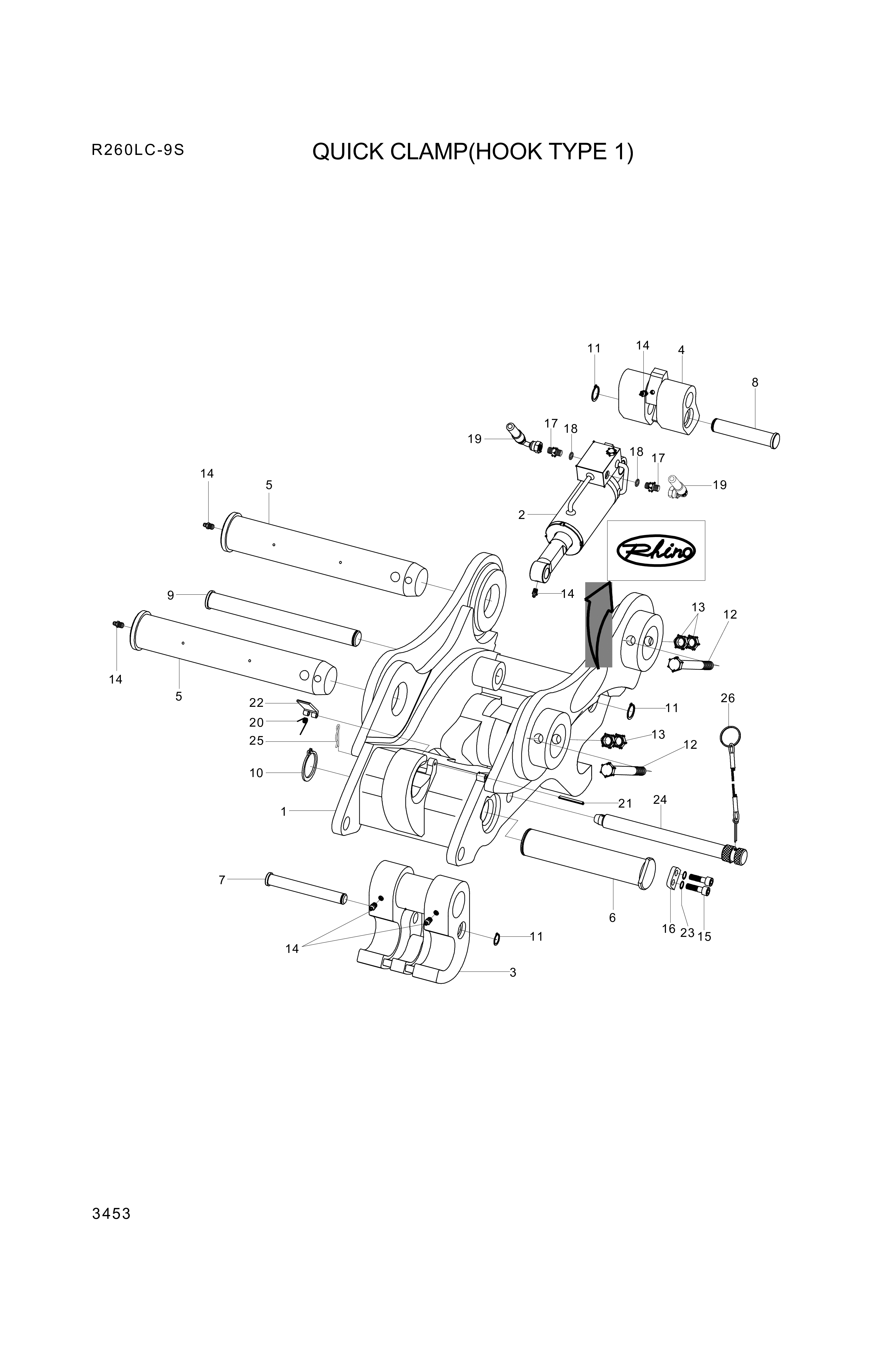 drawing for Hyundai Construction Equipment XKBP-00262 - BODY (figure 5)