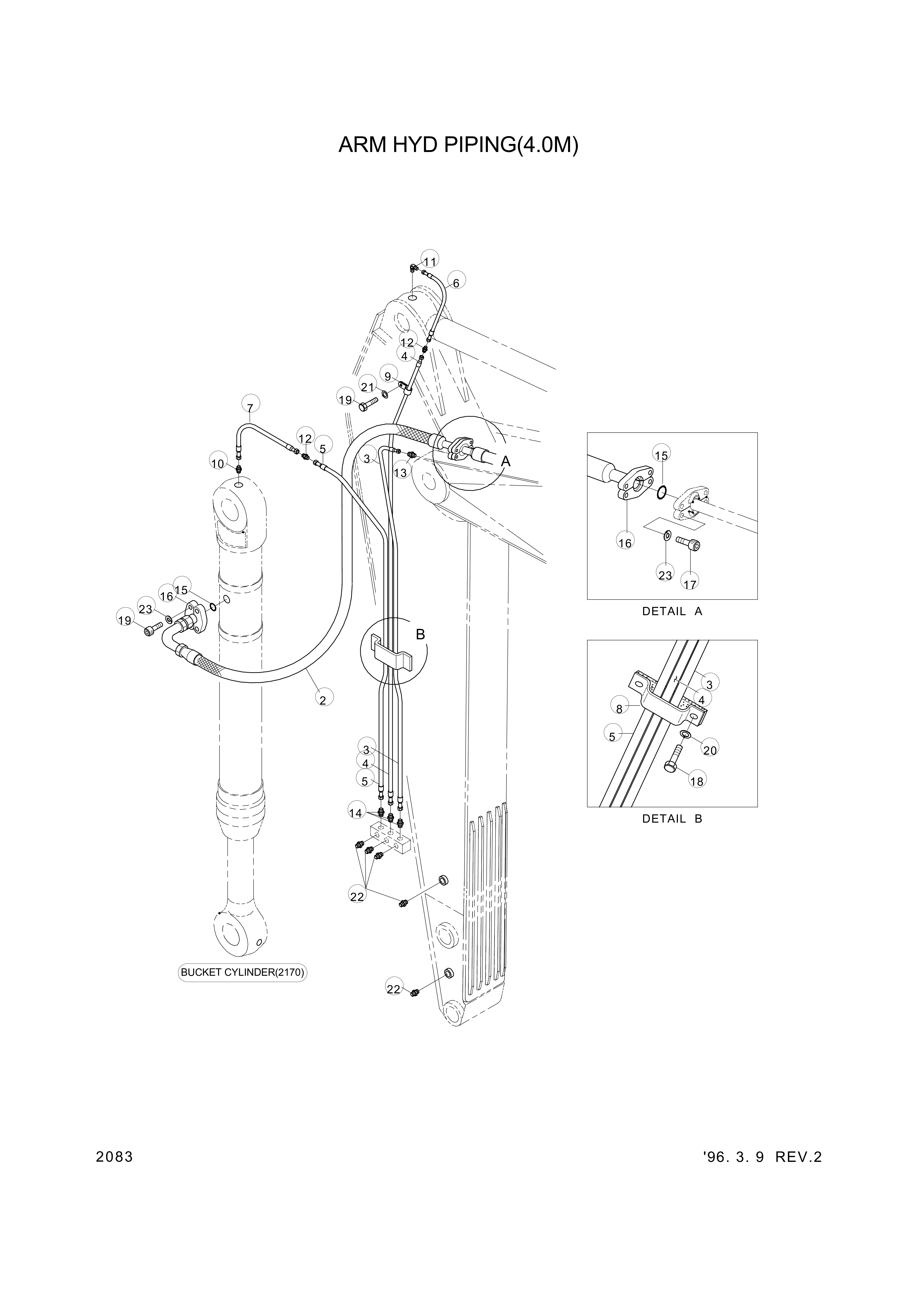 drawing for Hyundai Construction Equipment 61E7-0060 - PLATE (figure 5)