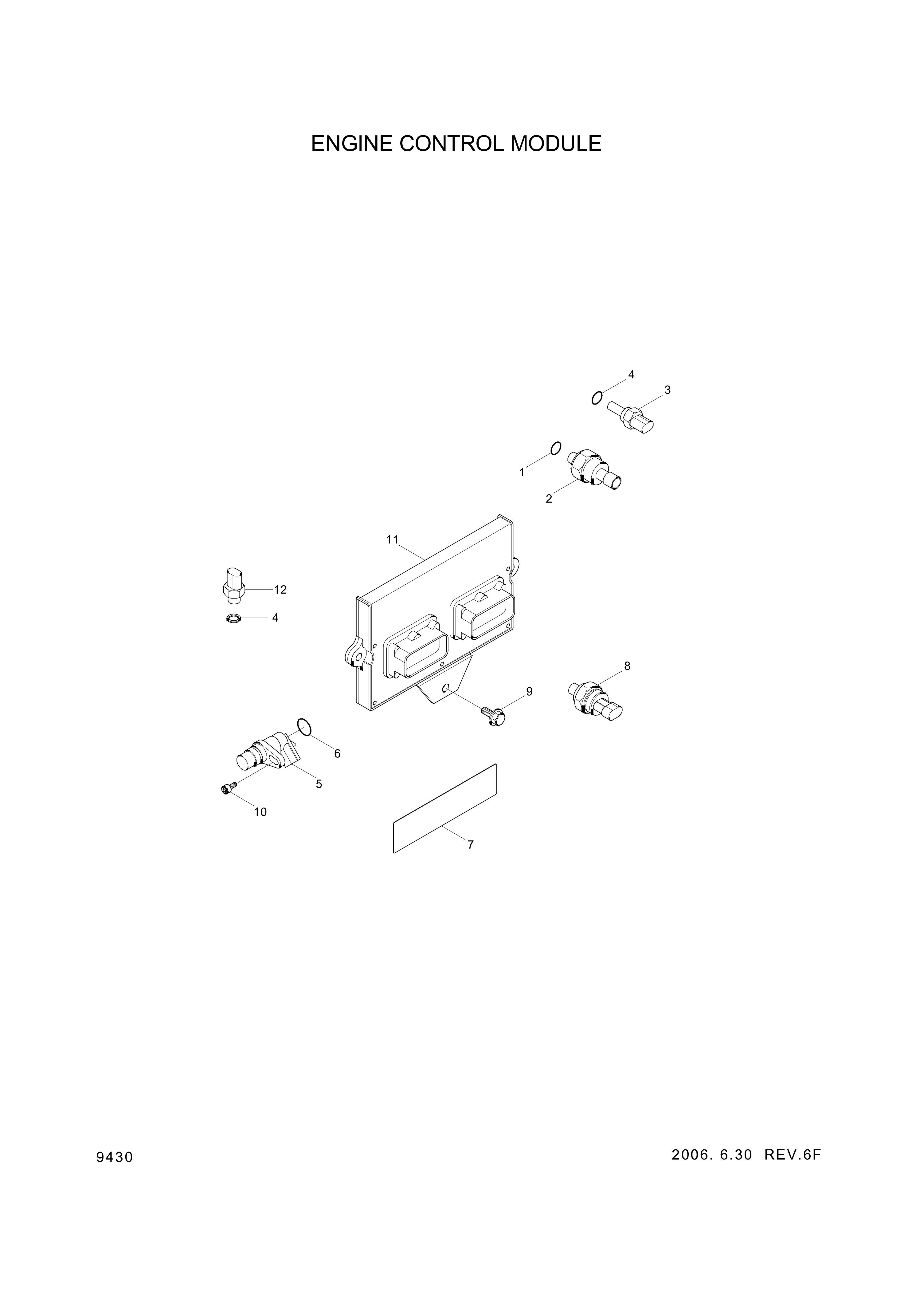 drawing for Hyundai Construction Equipment 4921598 - SENSOR-POSITION (figure 4)