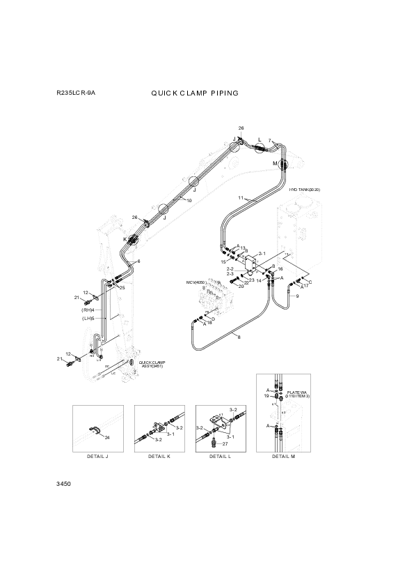 drawing for Hyundai Construction Equipment P930-048018 - HOSE ASSY-ORFS&THD (figure 3)