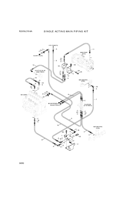 drawing for Hyundai Construction Equipment 34Q6-90451 - BRACKET (figure 4)