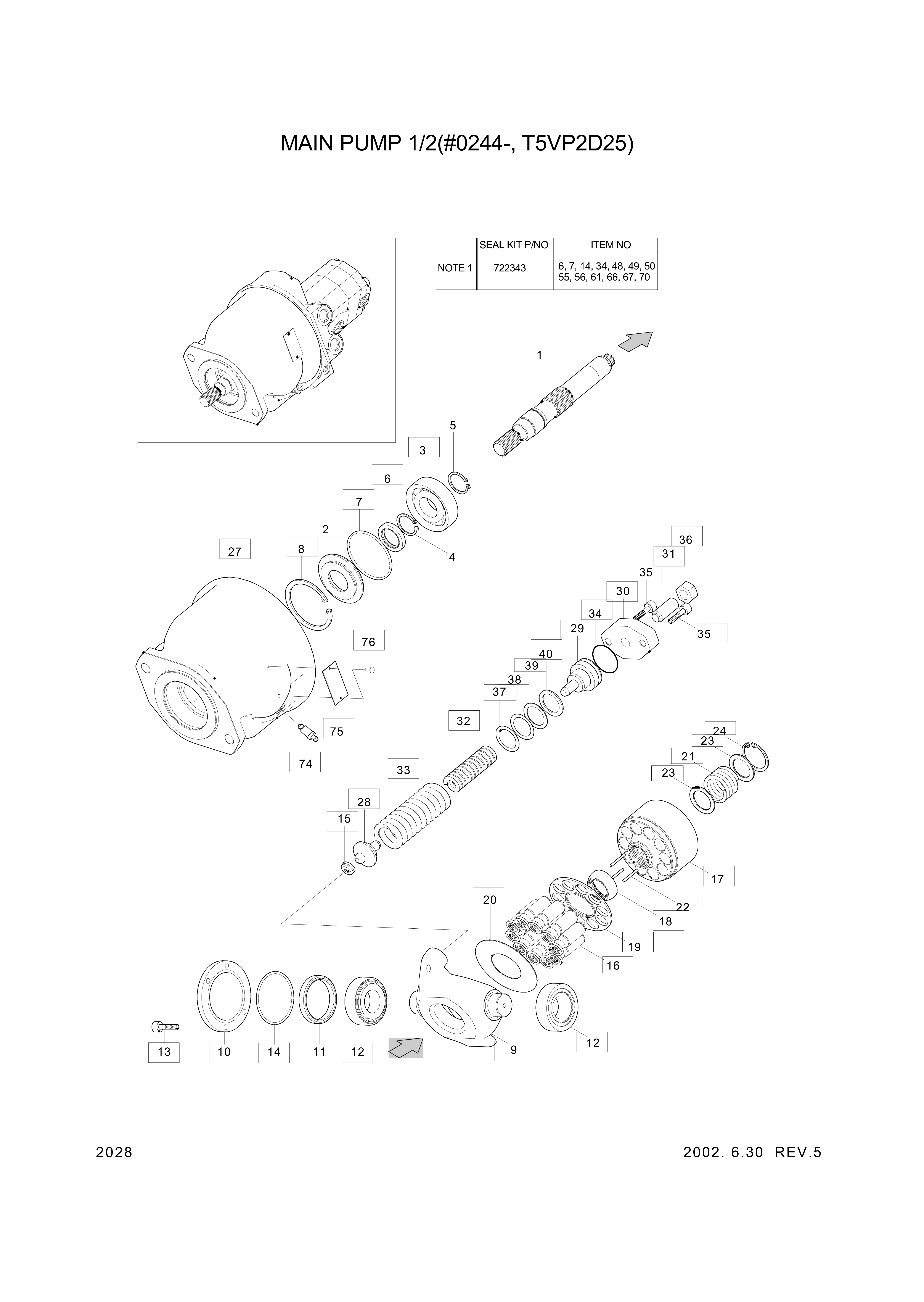 drawing for Hyundai Construction Equipment XKAH-00640 - O-RING (figure 2)