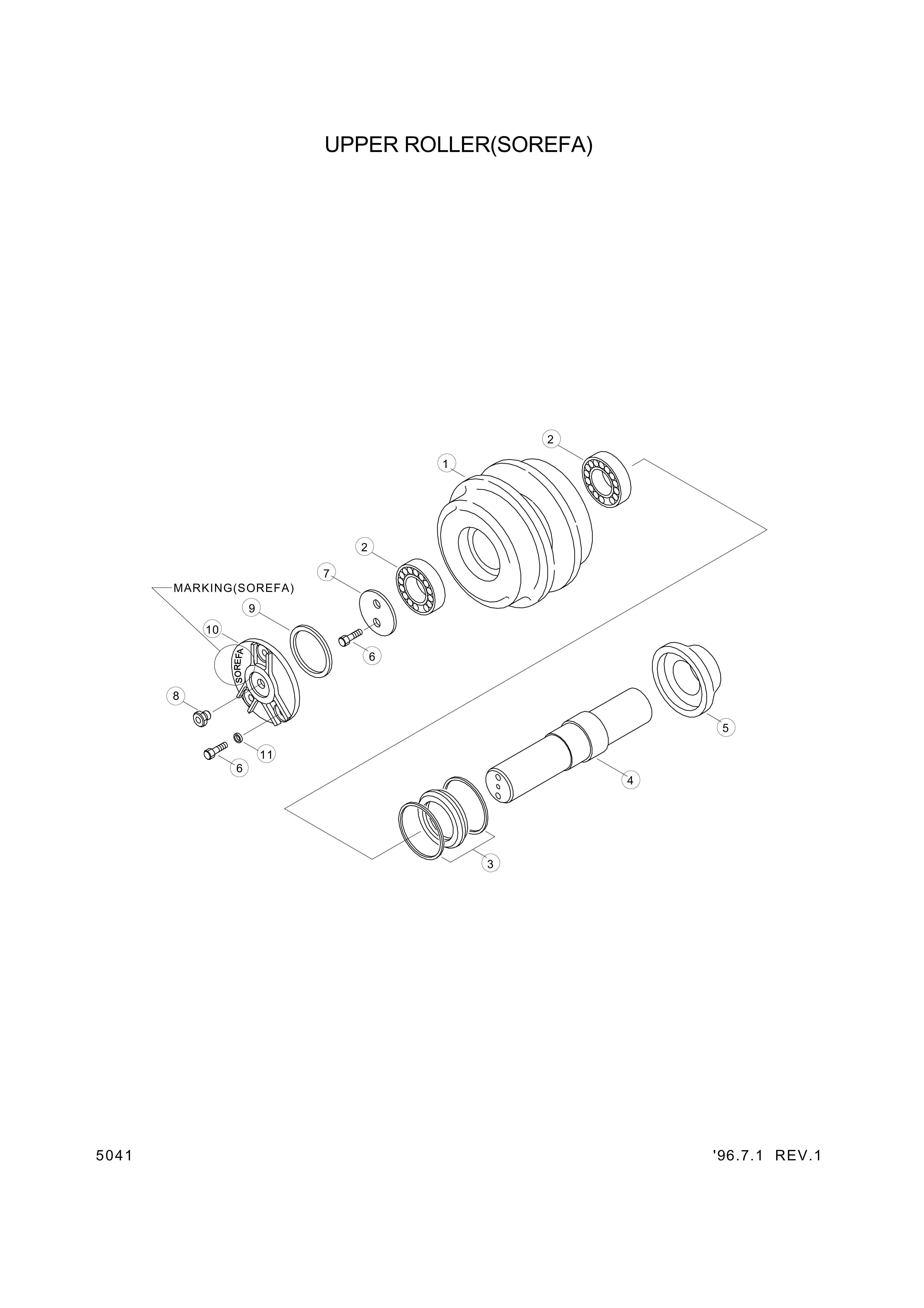 drawing for Hyundai Construction Equipment 81EL-23090 - O-RING (figure 1)