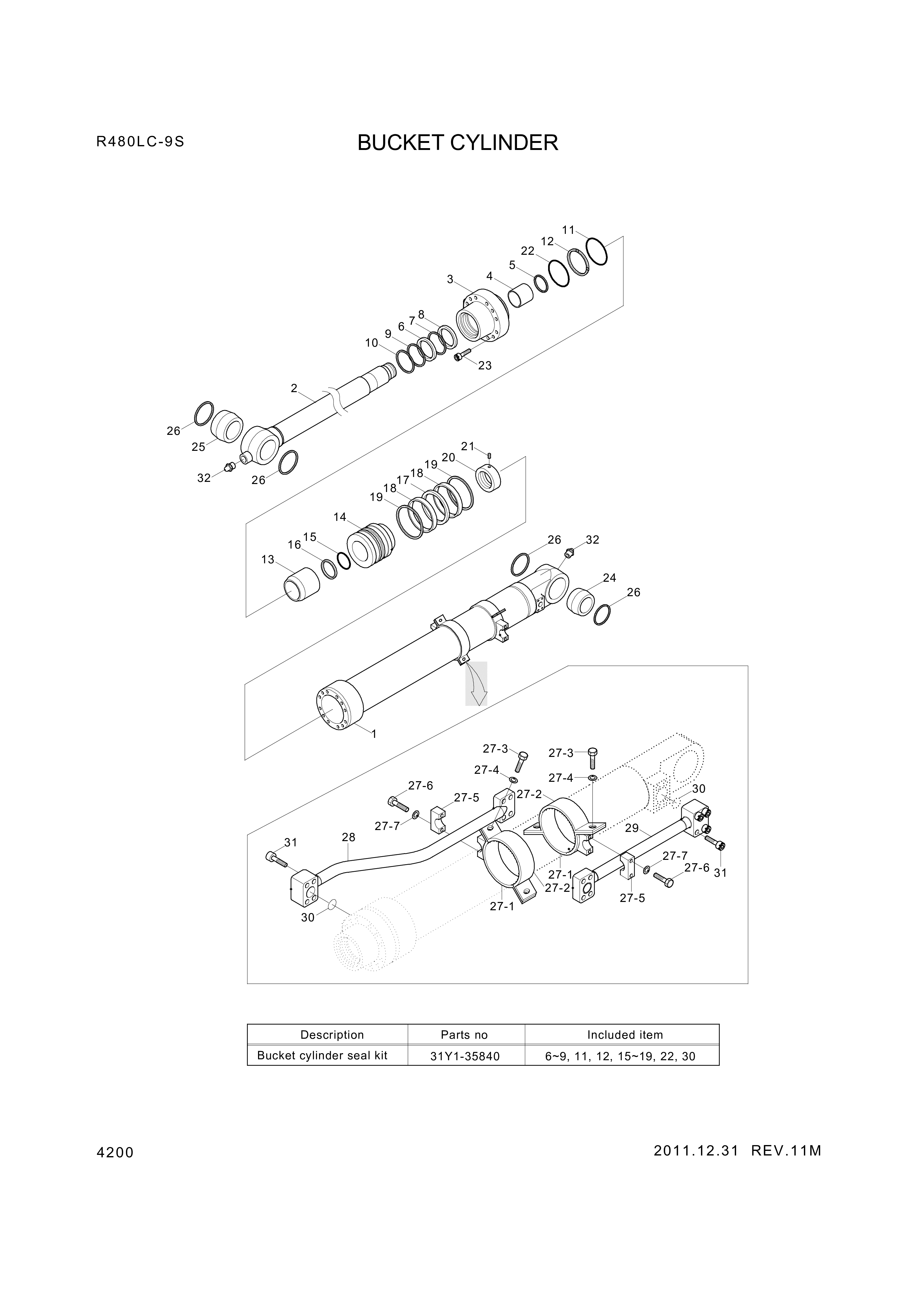 drawing for Hyundai Construction Equipment 31YC-31530 - BAND (figure 5)