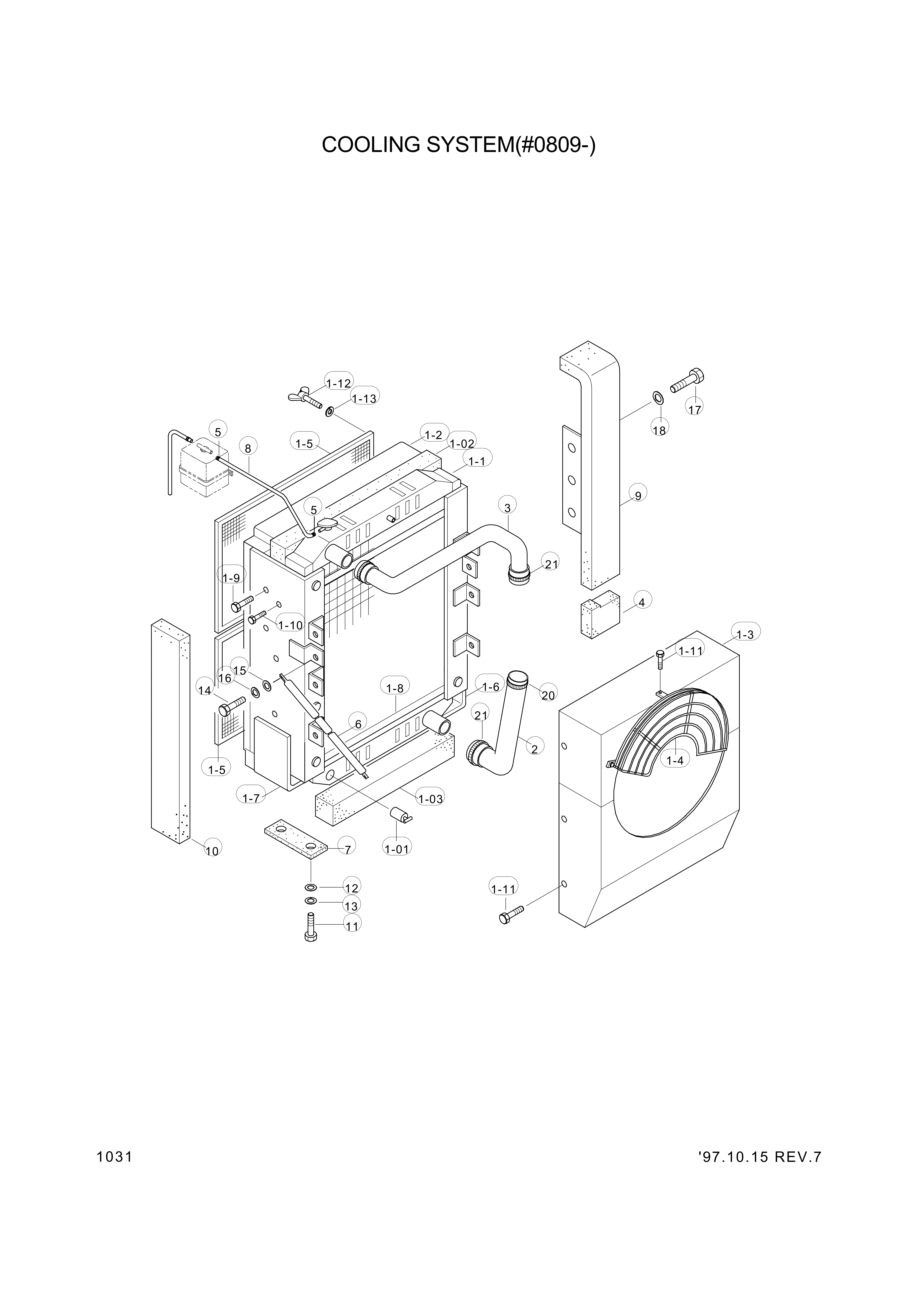 drawing for Hyundai Construction Equipment S017-100254 - Bolt-Hex (figure 5)