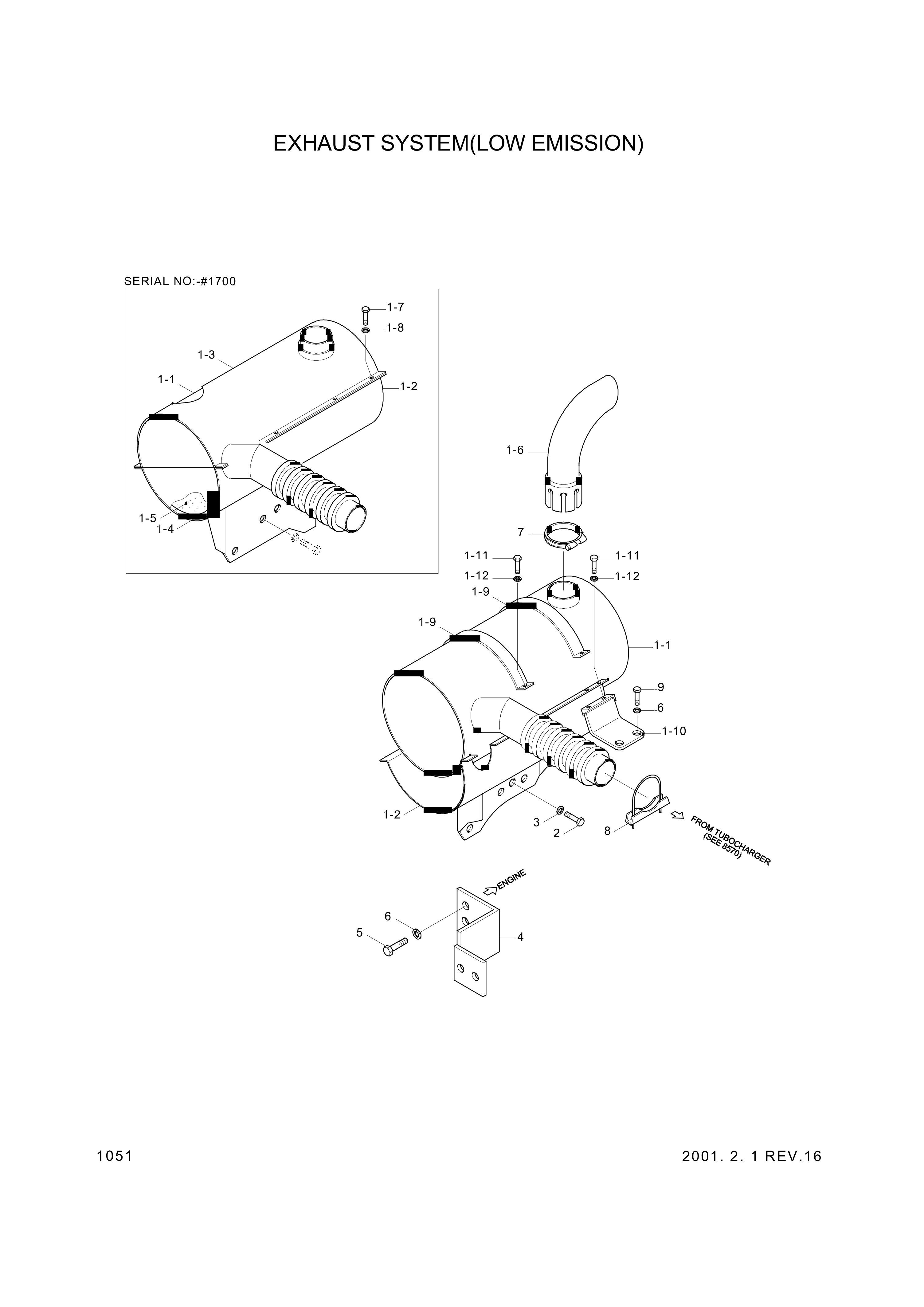 drawing for Hyundai Construction Equipment S015-080202 - BOLT-HEX (figure 2)