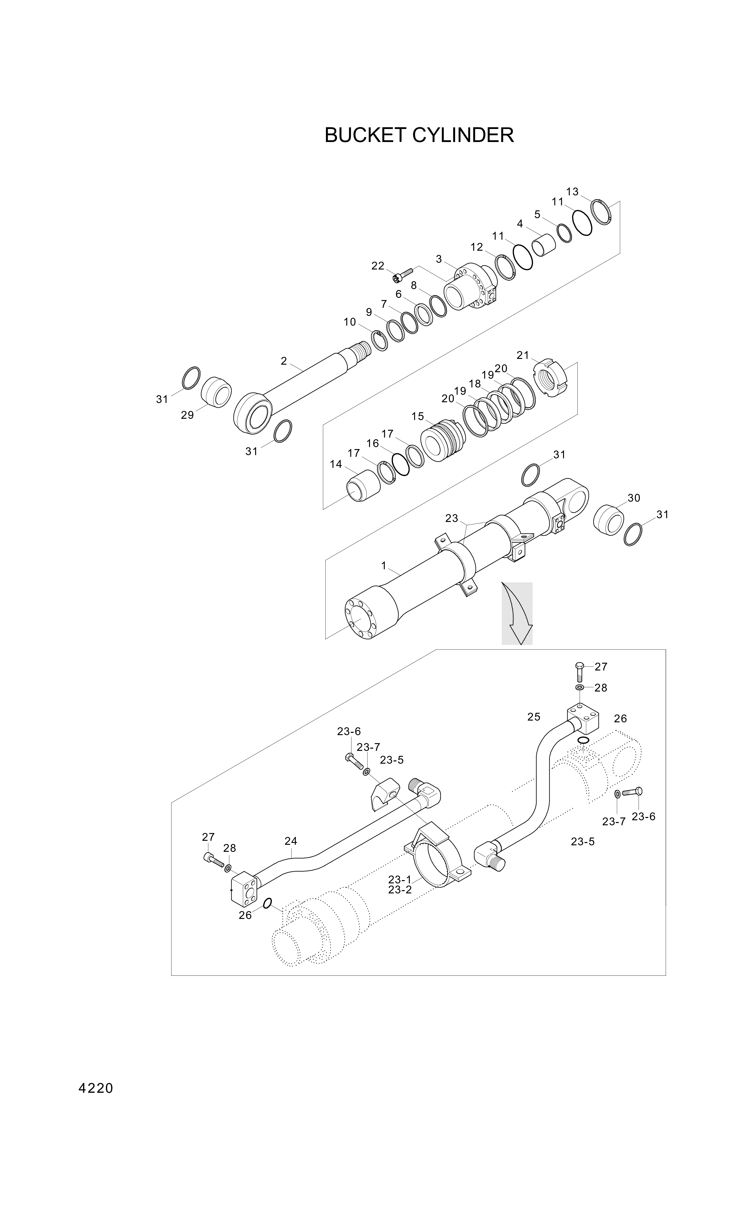 drawing for Hyundai Construction Equipment 000046 - BAND ASSY