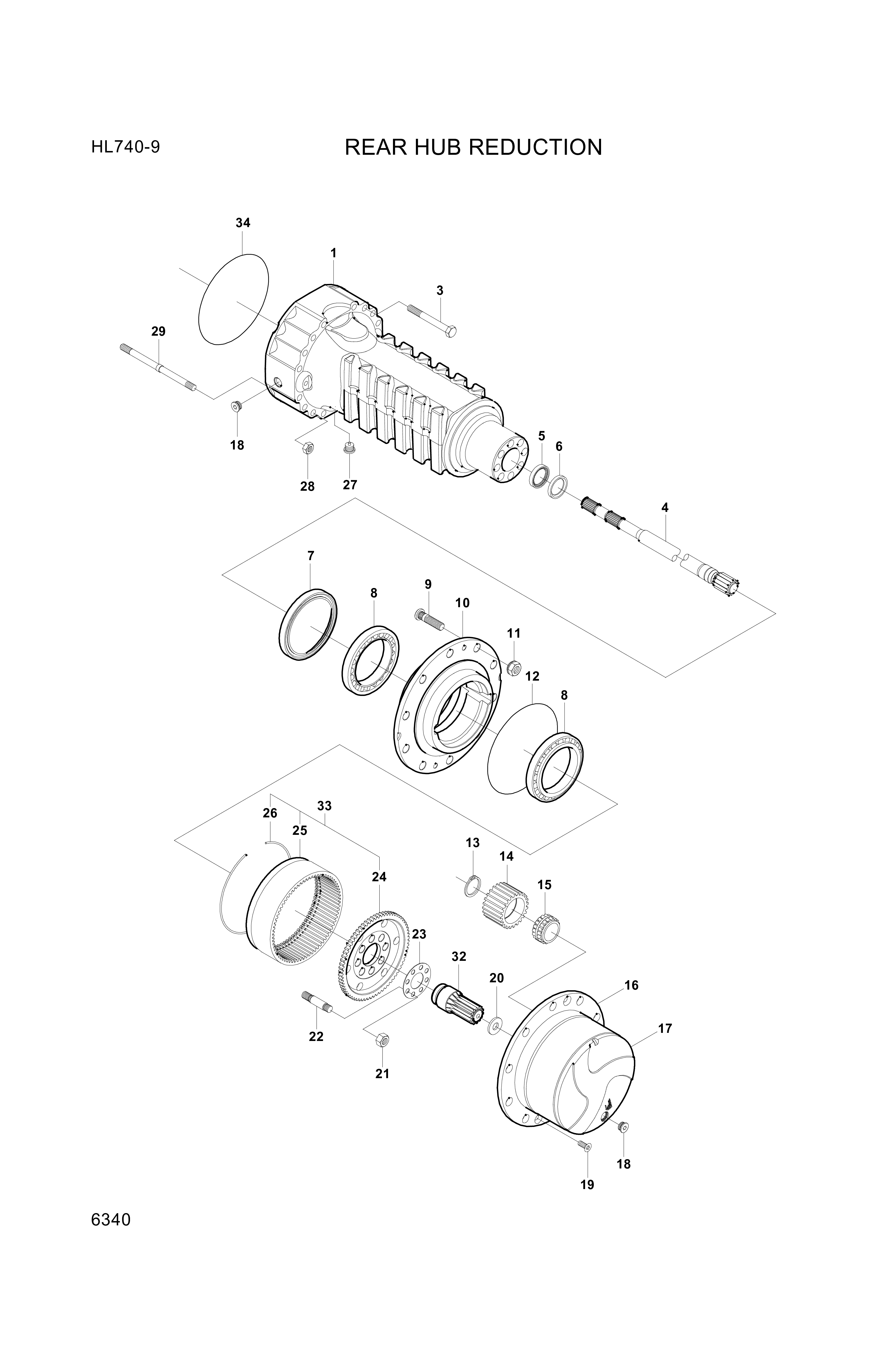 drawing for Hyundai Construction Equipment 001.25.1544 - SEAL