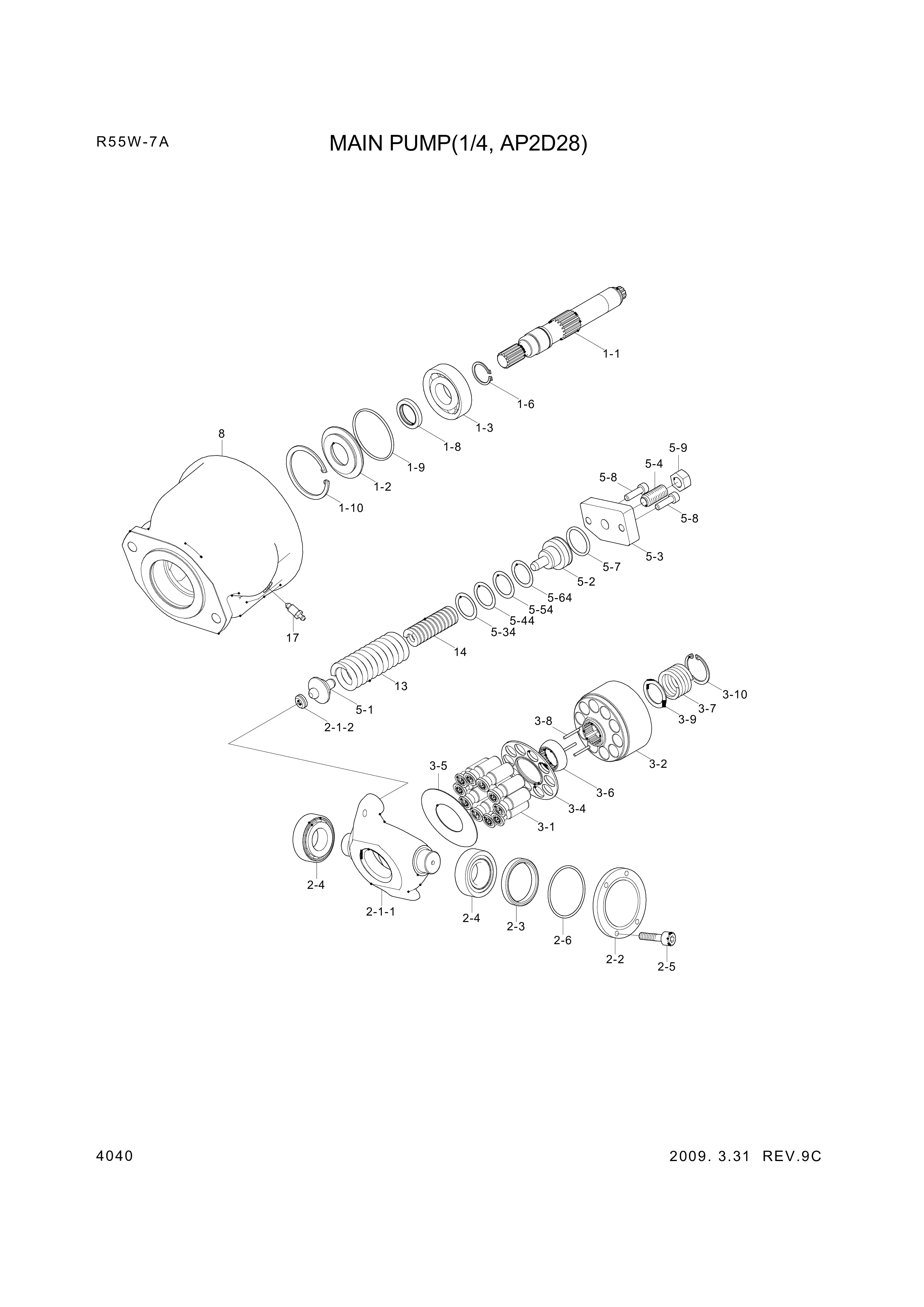 drawing for Hyundai Construction Equipment R971016791 - SPRING (figure 5)