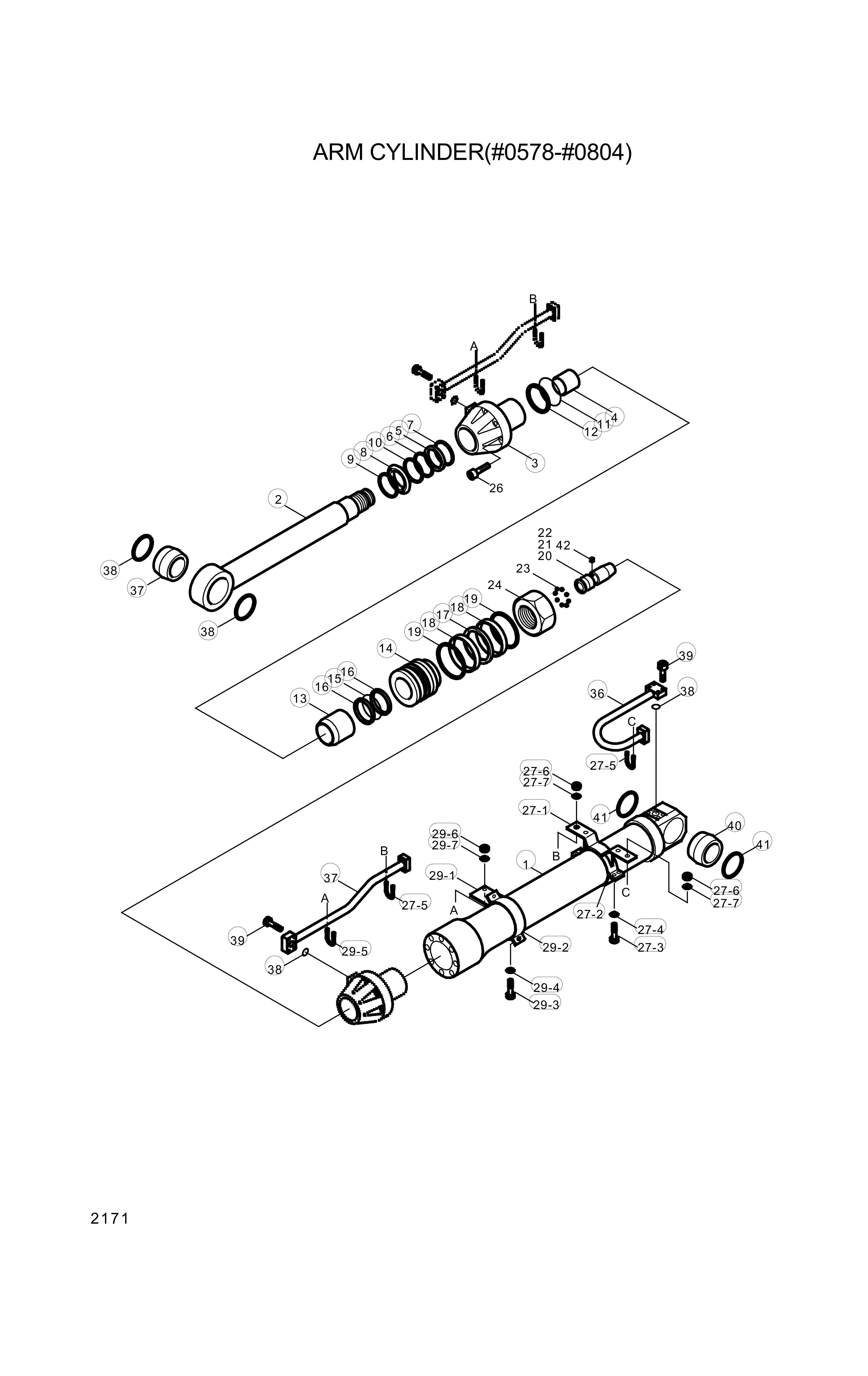 drawing for Hyundai Construction Equipment 301-37 - PIPE ASSY (figure 1)