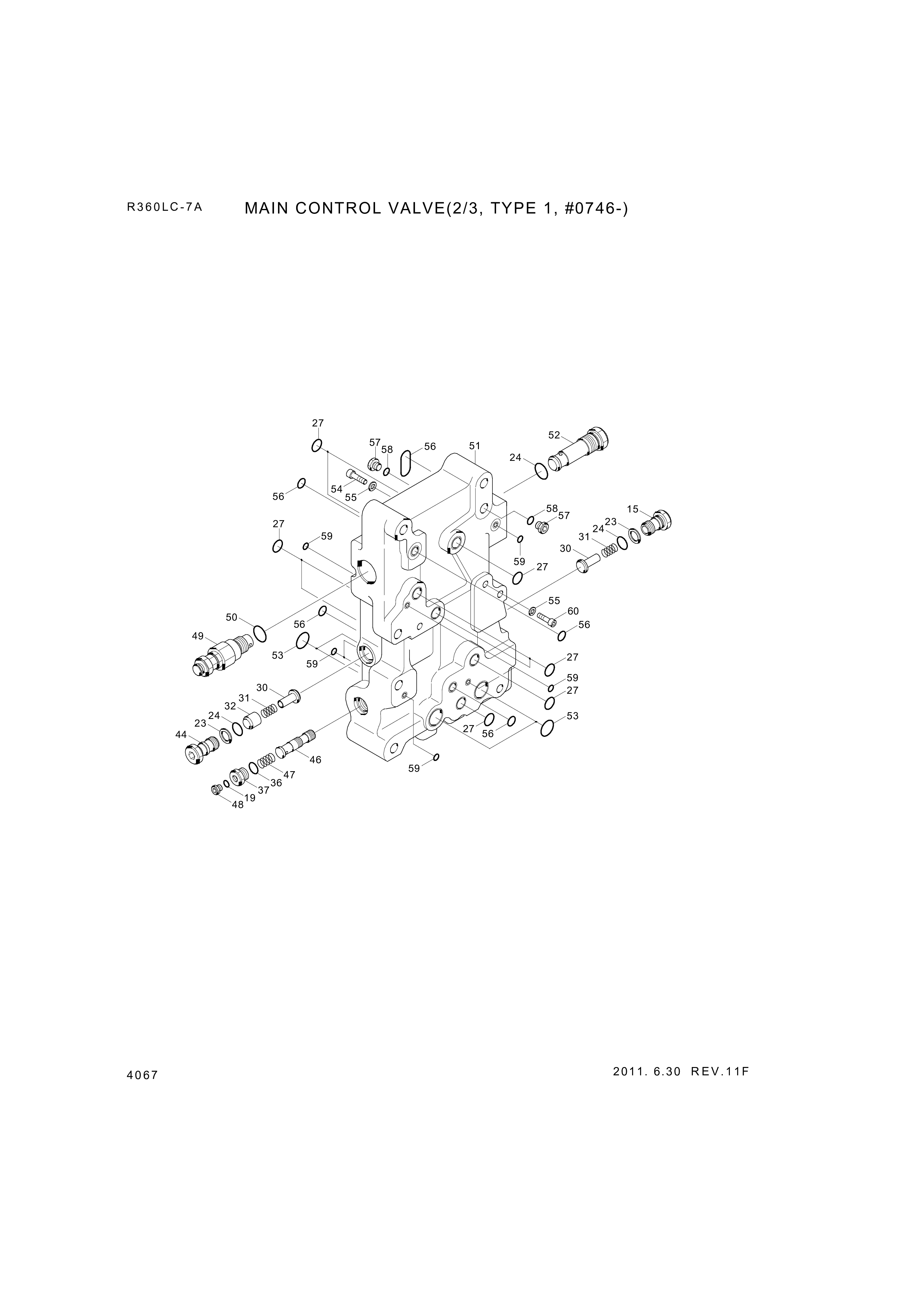 drawing for Hyundai Construction Equipment 3537-311 - LOGIC CHECK ASSY (figure 2)