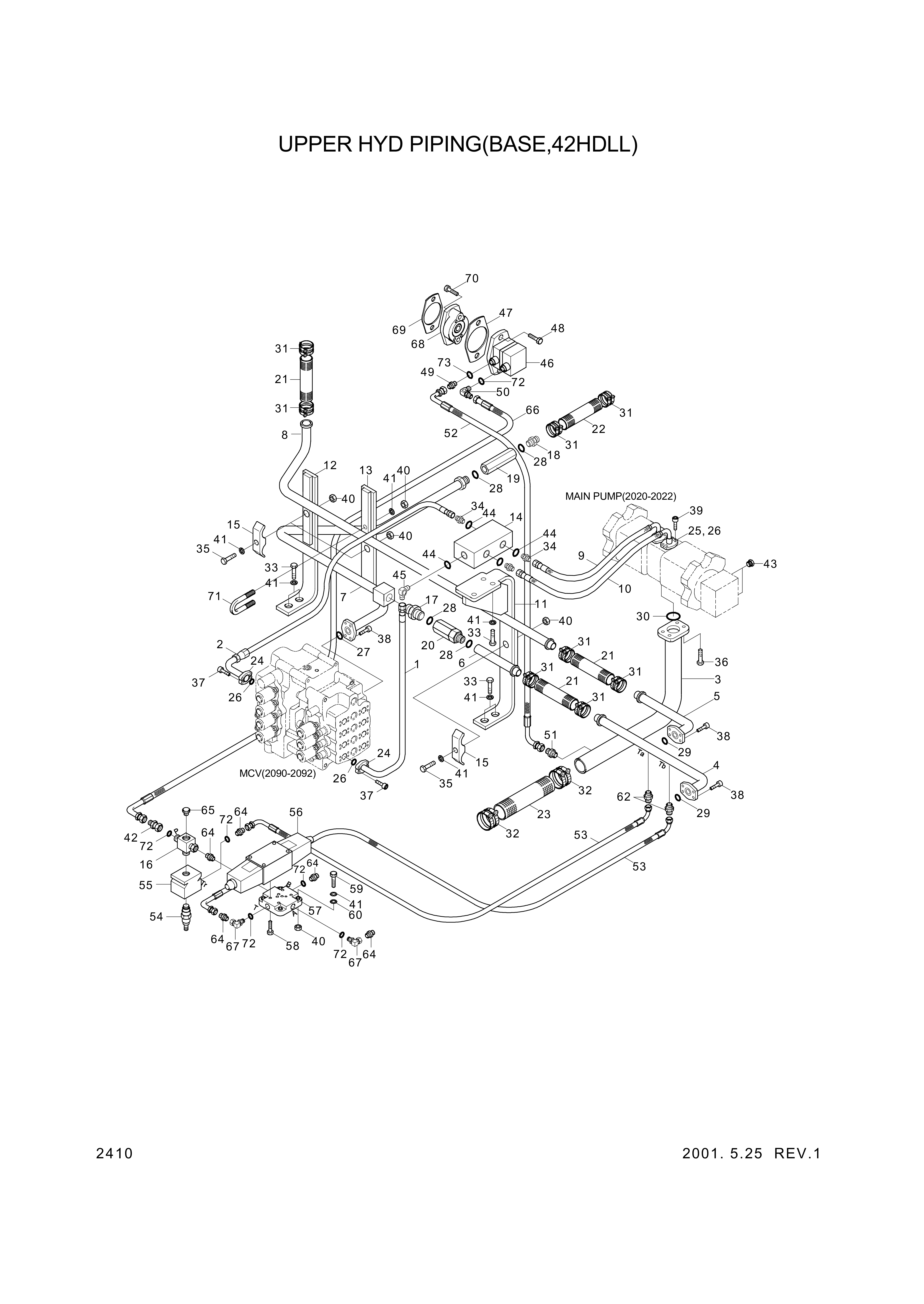 drawing for Hyundai Construction Equipment RL800-0062 - FITTING (figure 4)