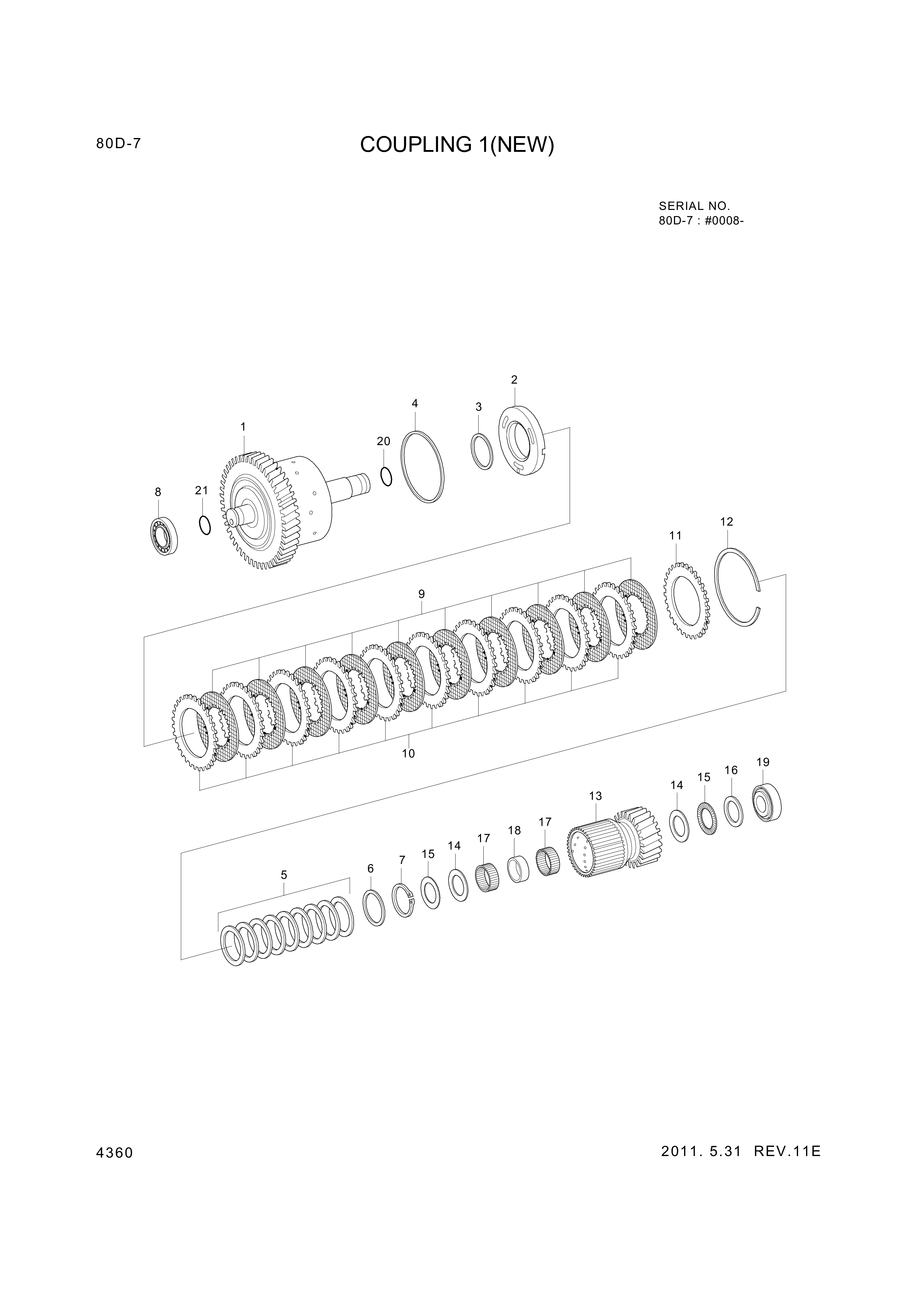 drawing for Hyundai Construction Equipment ZGAQ-03075 - WASHER